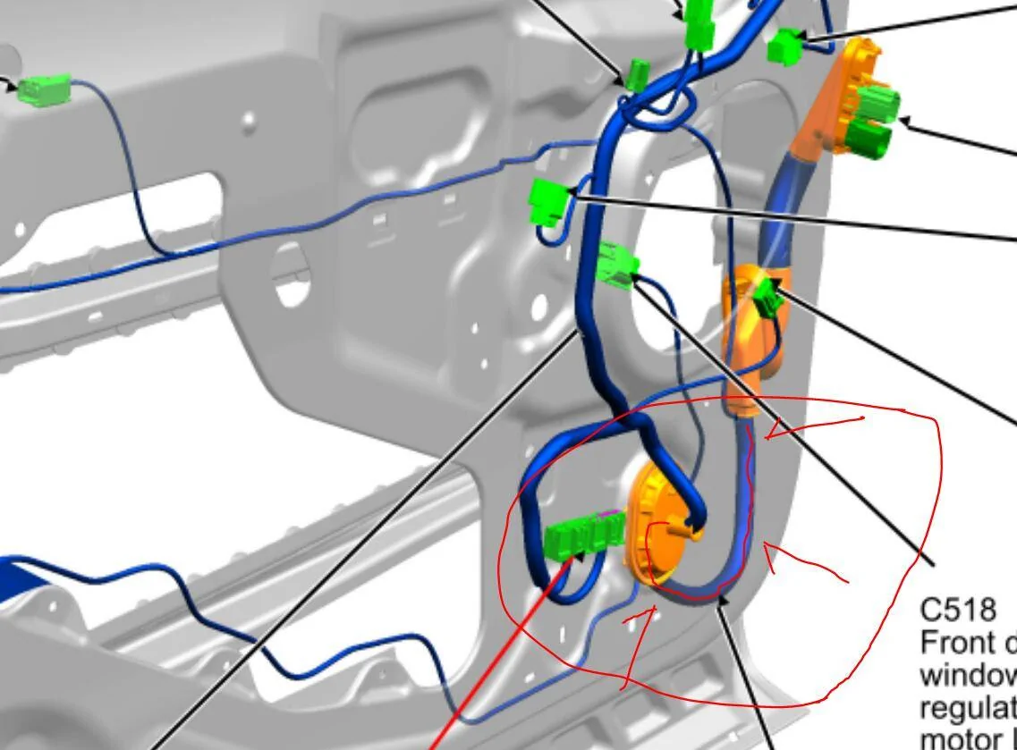 Ford F-150 Disappointing platinum door harness teardown 1739863579034-w6