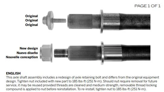 Ford F-150 Dorman claims to have a fix for Max Tow axle bolt failure .... 1744054881446-8m