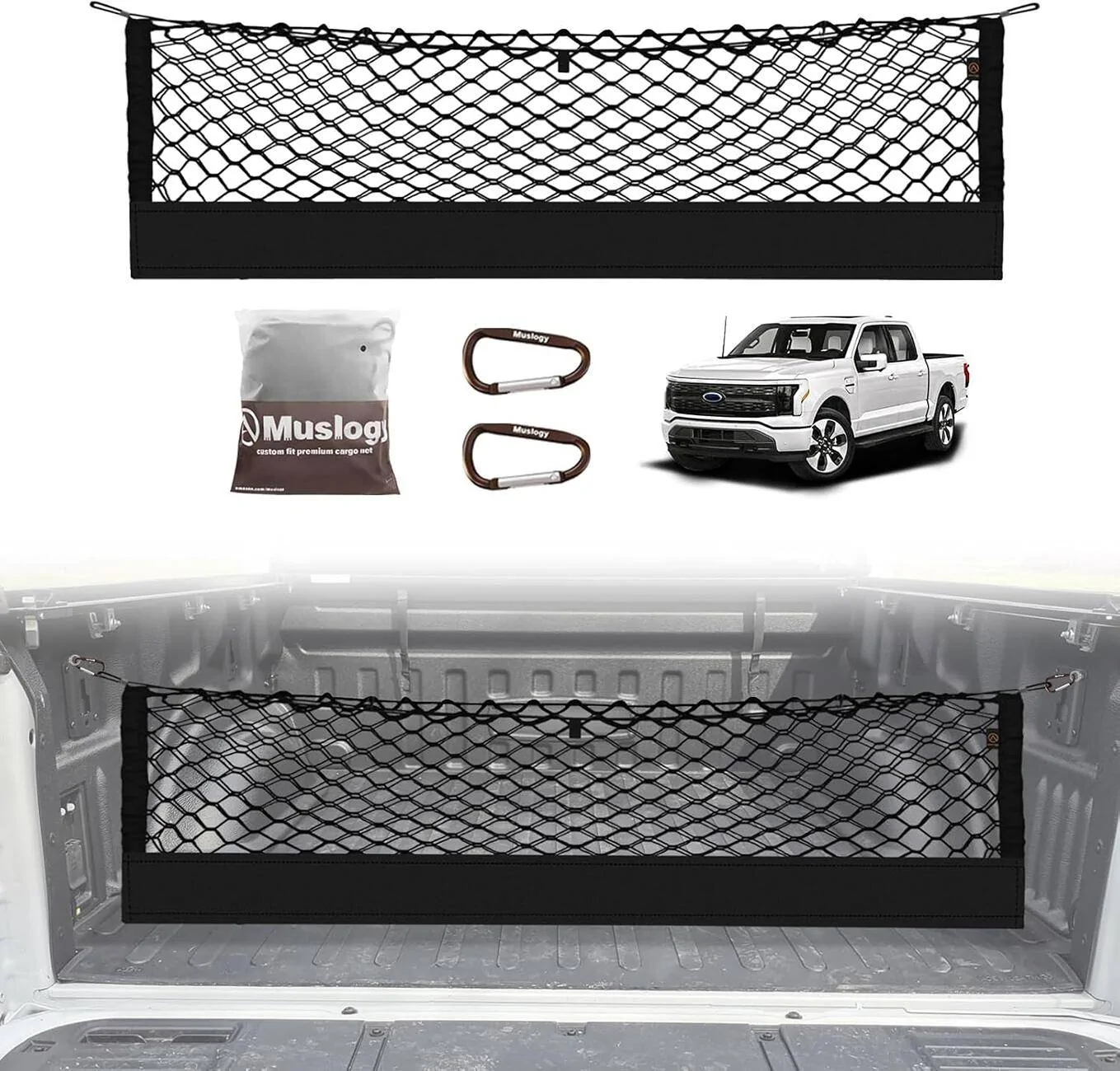 Ford F-150 Introduction: Muslogy Cargo Net for Ford F150 & Lightning 1744427995415-02
