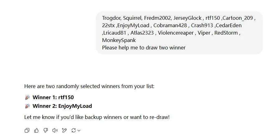 Ford F-150 Muslogy new products giveaway winner annoucement! 1748936563187-7k