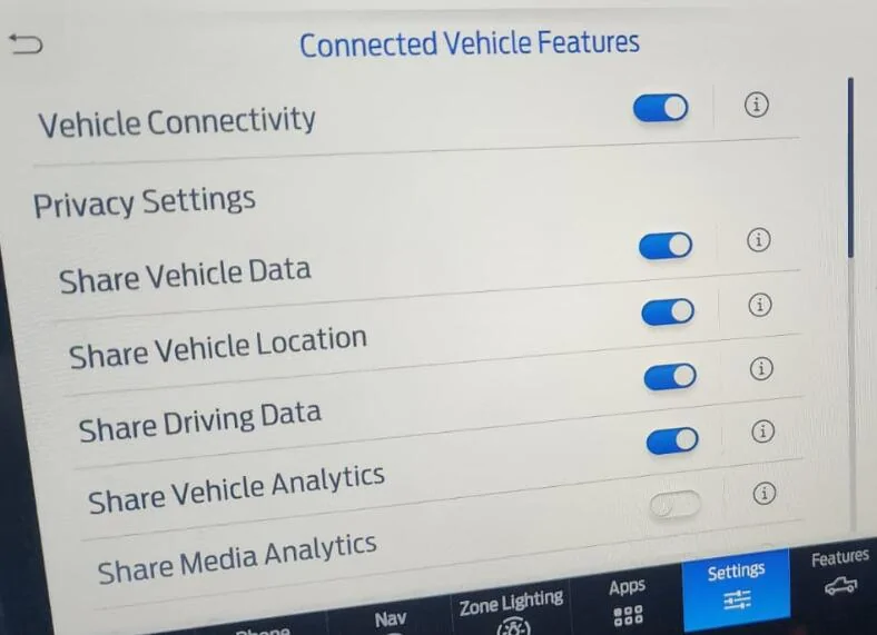 Ford F-150 Privacy Settings Screen Question 1757094924049-ic