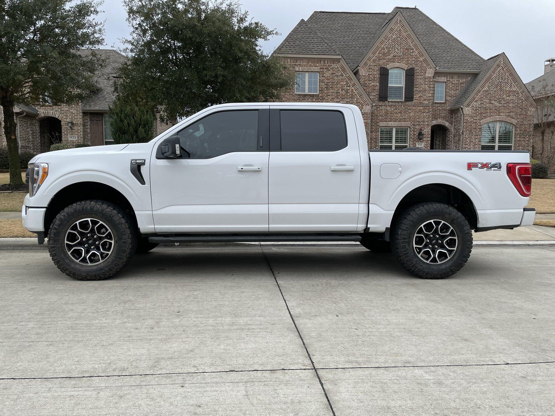 Ford F-150 Biggest Wheels & Tires Possible on Stock 2021 F150 (Without Level) 18inchsportwheels