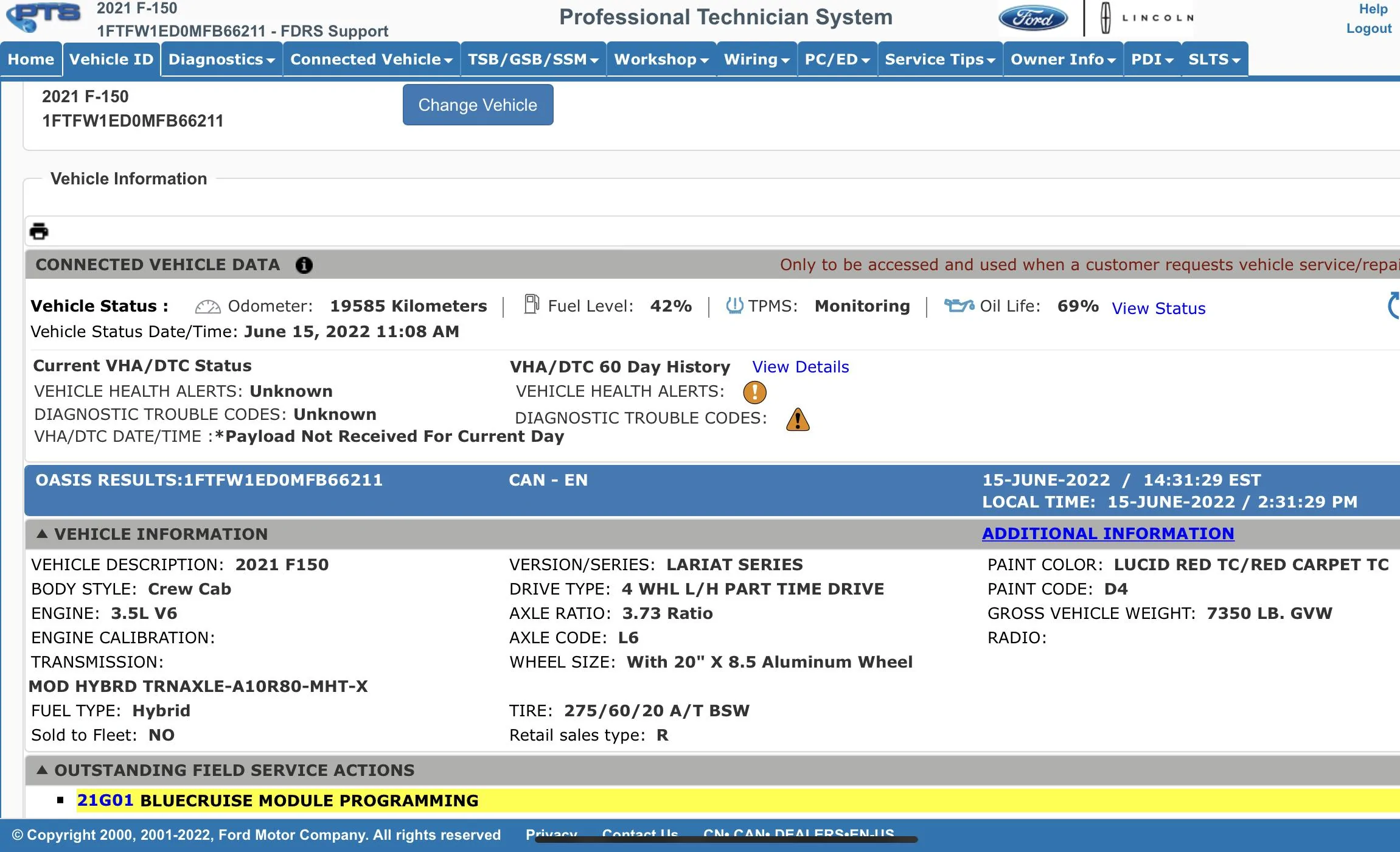Ford F-150 ECU module programming guide using FDRS 1AA0F9BC-C2B1-4F52-ABDA-4ADEC419DFB6