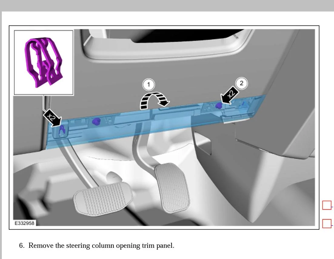 Ford F-150 Lower dash panel removal 1B625D10-6755-48C5-9323-2CFFDE43E3D8