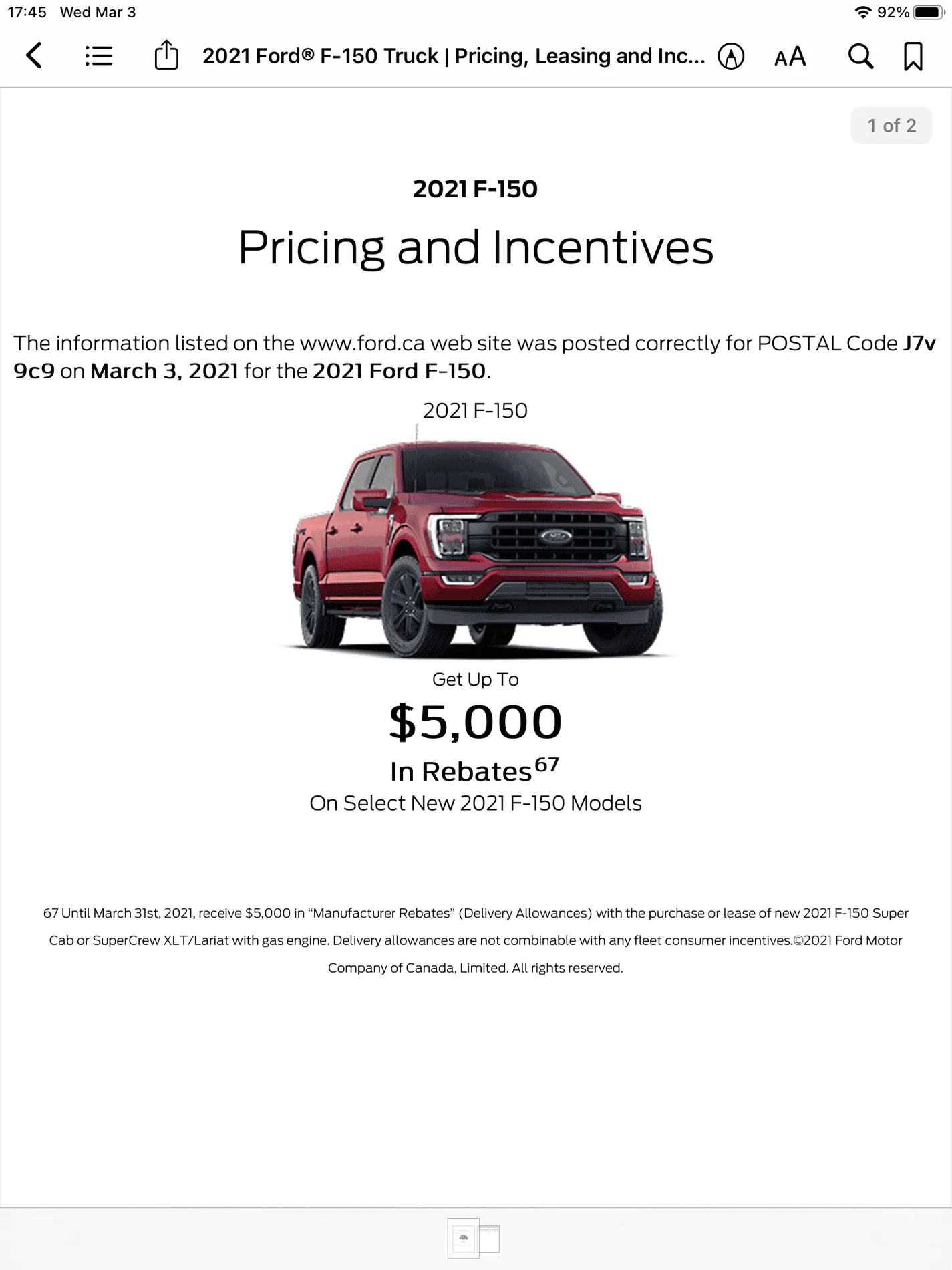 Ford F-150 Ford Truck Month promotion coming next month says Ford! 1B6E7581-18EC-48FC-945C-59A84CB04317