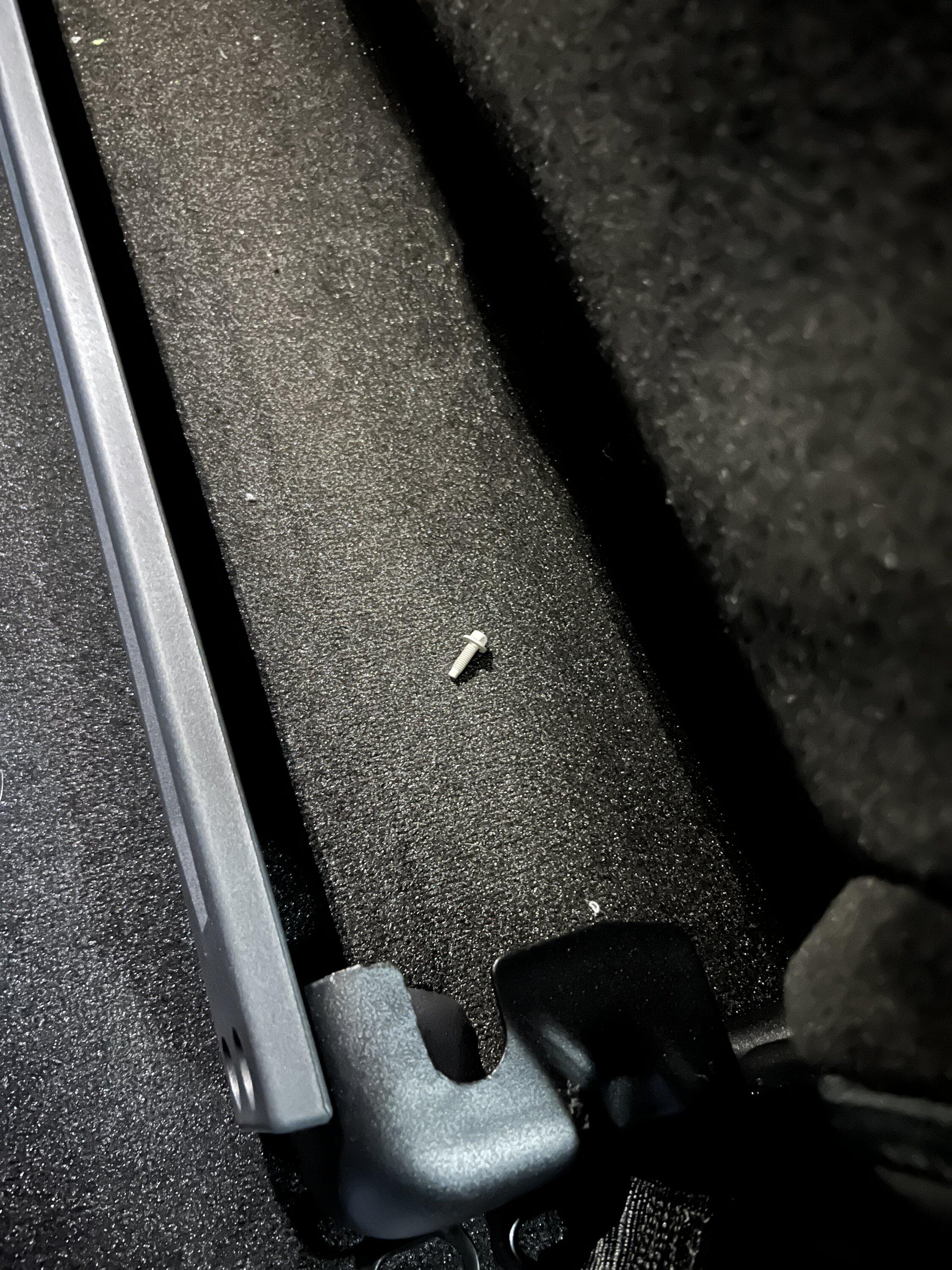 Ford F-150 Random Hole In Carpet & Loose Screw 1B974748-E62A-402B-9591-859A257B97EA