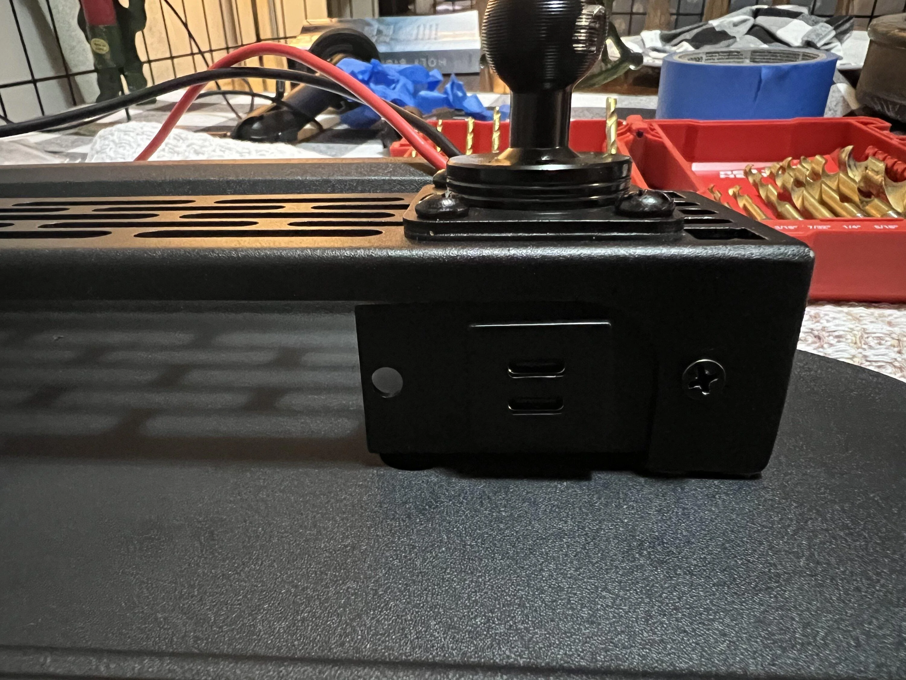 Ford F-150 Bulletpoint tray mount for adding USB hub to upper dash tray 1BBC13F6-9E2D-4B24-AA3F-206751F5B6A3