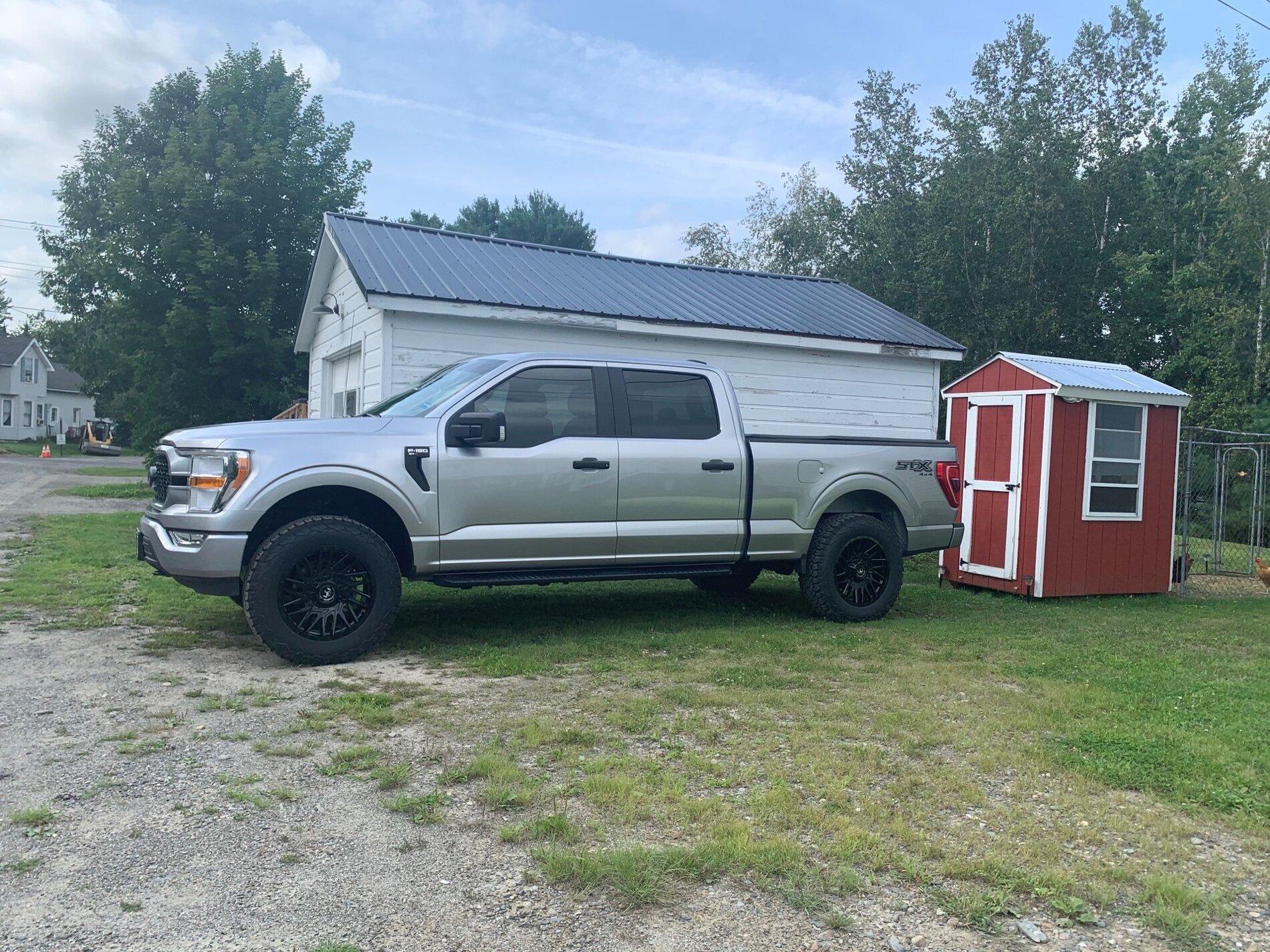 Ford F-150 STX on 2.5" level kit, 20" Motiv Mutant Wheels, 285/65R20 BFG KO2 Tires, Slight Poke 2