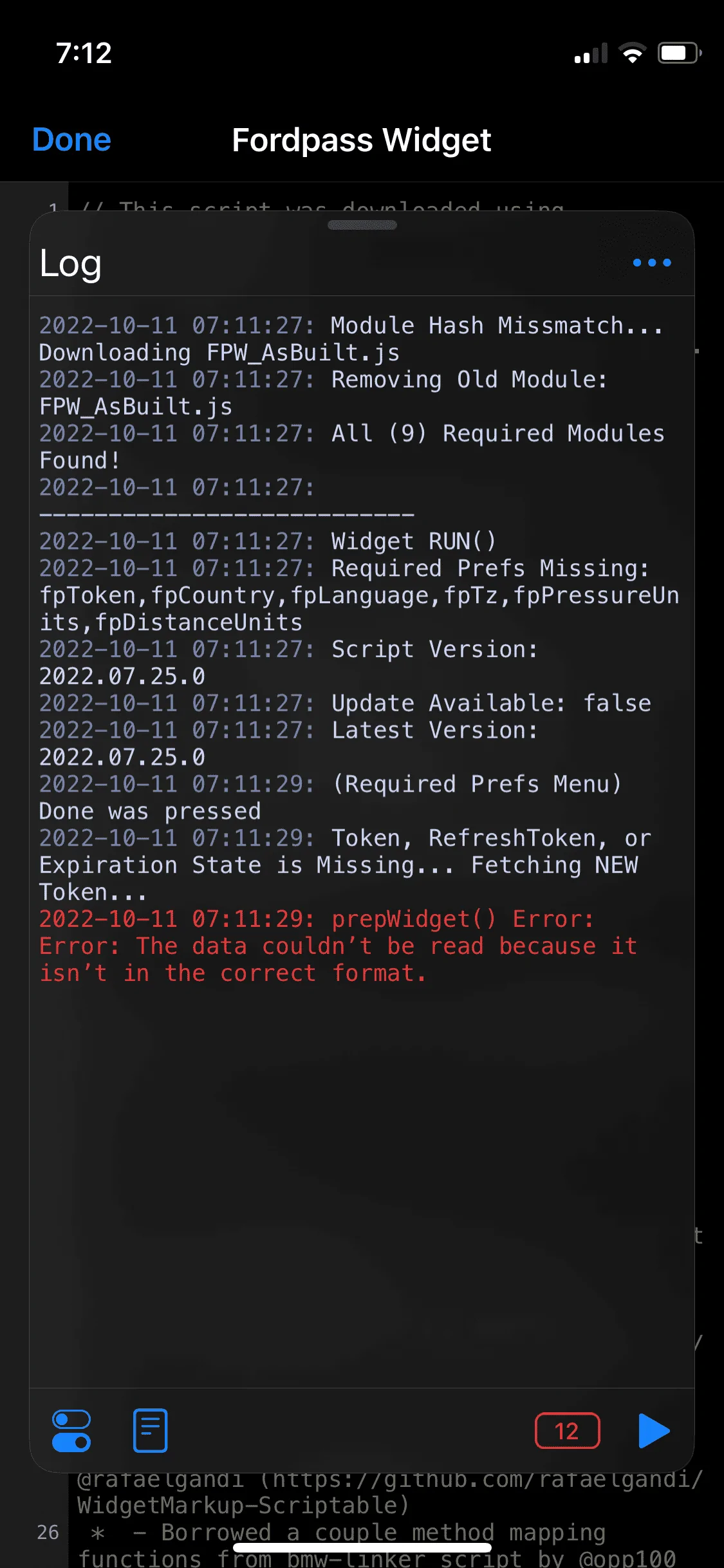 Ford F-150 FordPass - Scriptable Widget (iOS, iPad, MacOS) 2