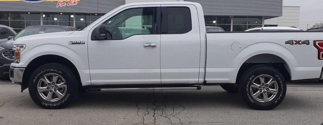 Ford F-150 2021 F-150 side view vs current F-150 2018 Ford F150 Supercab