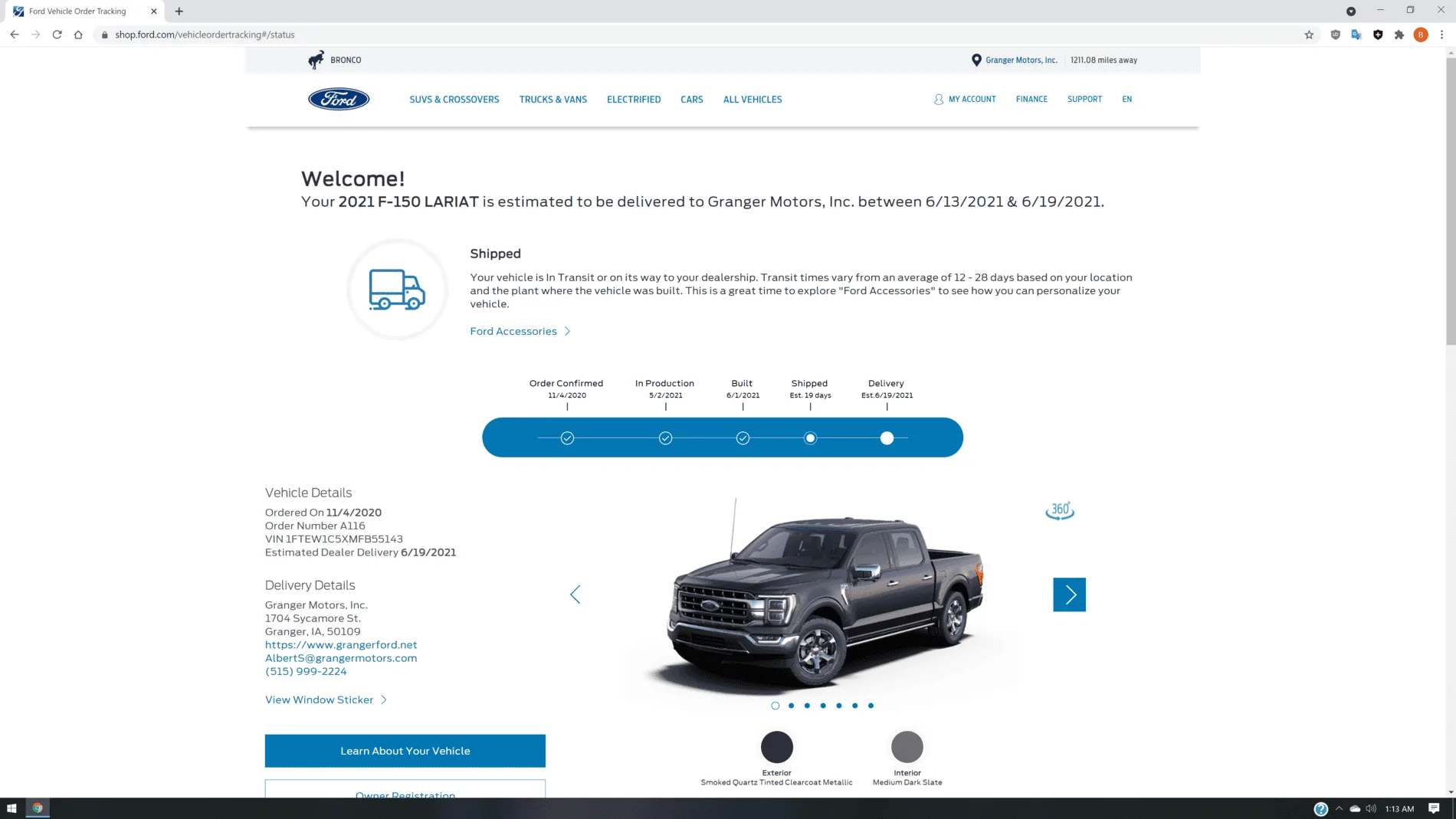 Ford F-150 4/26 Build Week 2021-06-03