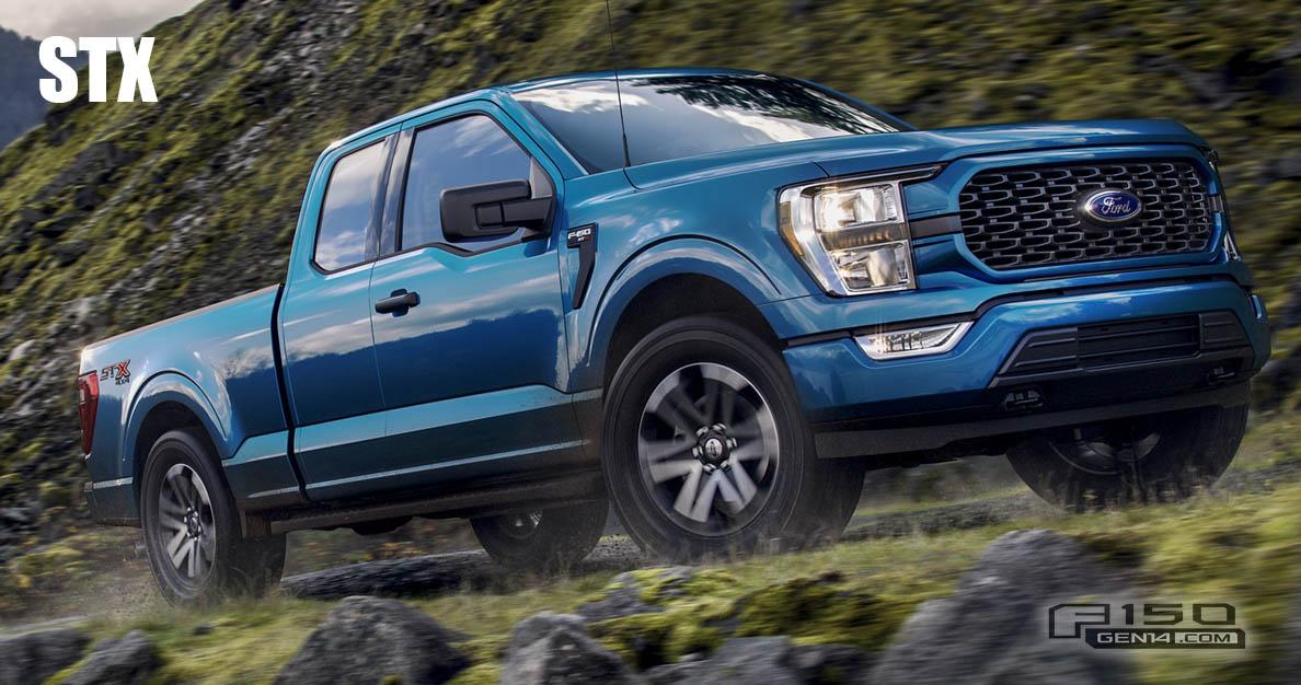 Ford F-150 Factory Wheels Comparison - 2021 F-150 (XL, STX, XLT, Lariat, King Ranch, Platinum, Limited) 2021 F-150 STX Wheels 1