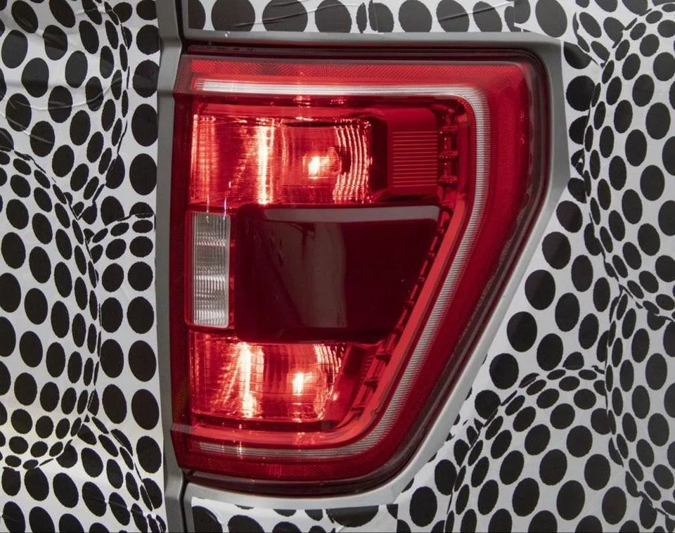 Ford F-150 Close-up look at new F-150 tail lights 2021 F150 Tail Lights
