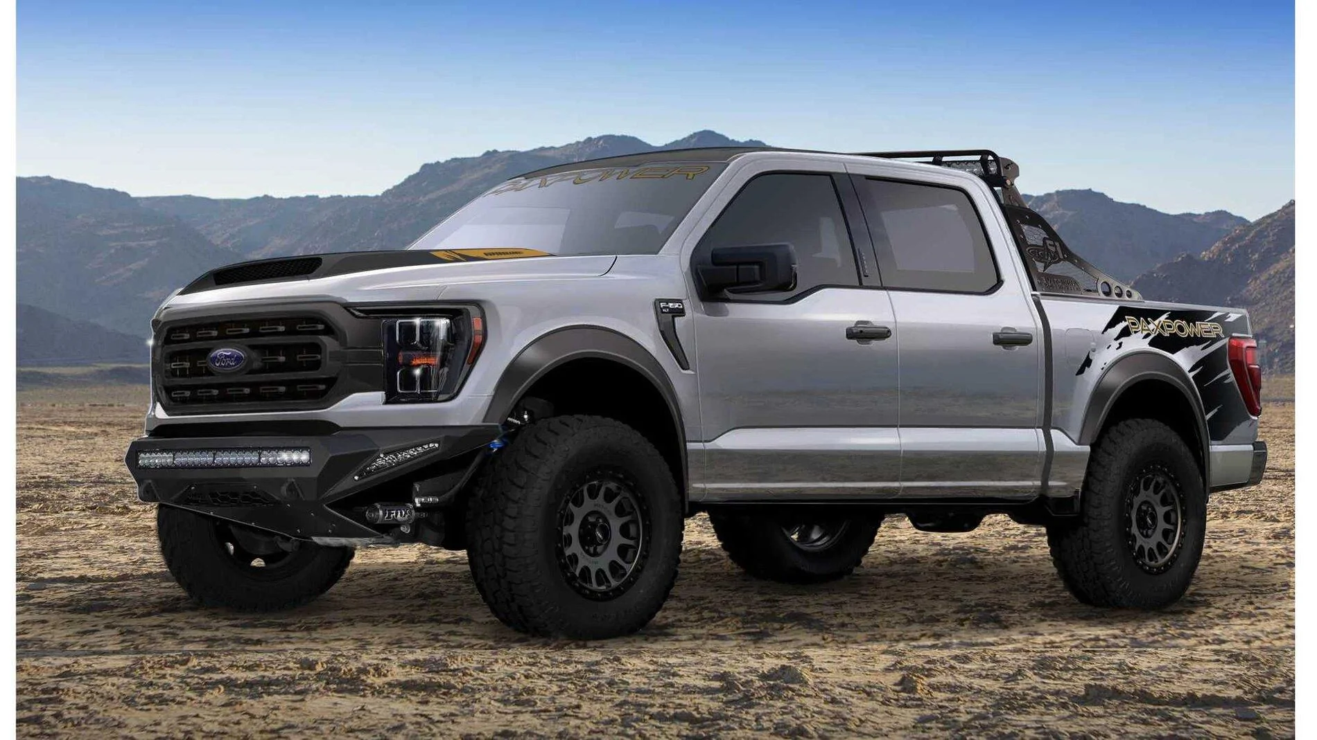 Ford F-150 Pax Power 2021 F-150 with Raptor Suspension and Modified Exterior 2021-ford-f-150-by-pax-power-front