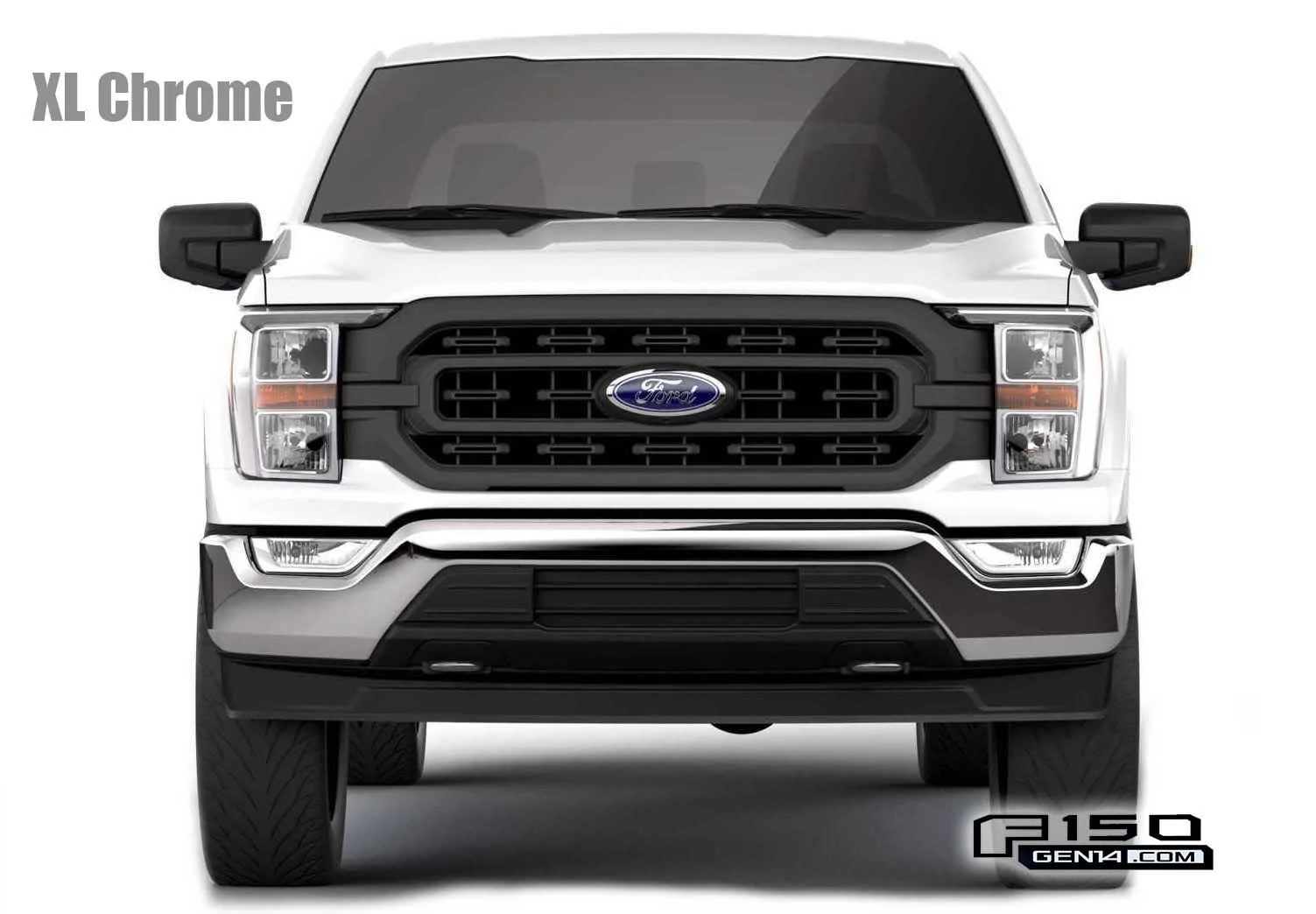 Ford F-150 2021 F-150 Grilles (All 11 Unique Grills) Comparison 2021-ford-f-150-XL-Chrome-Grill