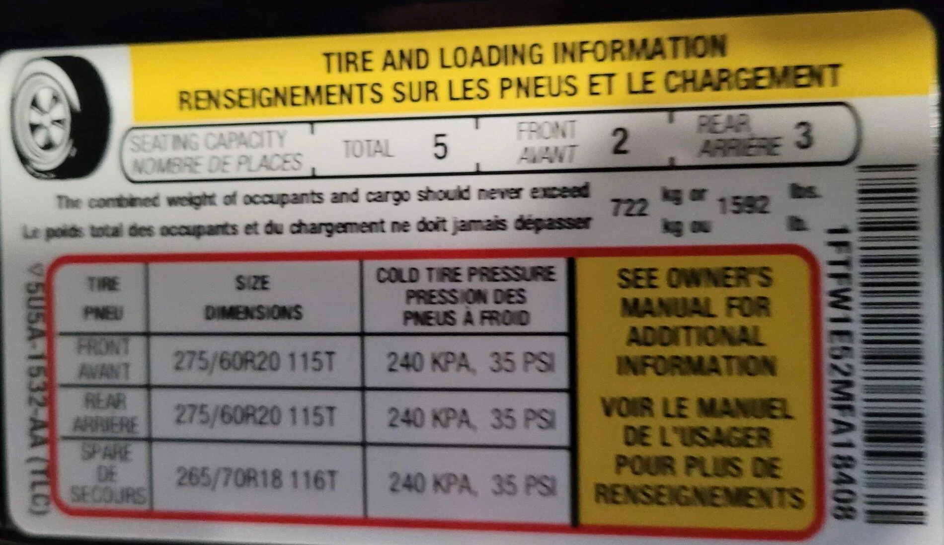 Ford F-150 GAWR (axle) stickers for regular/max tow and EB/PB 20210108_165356