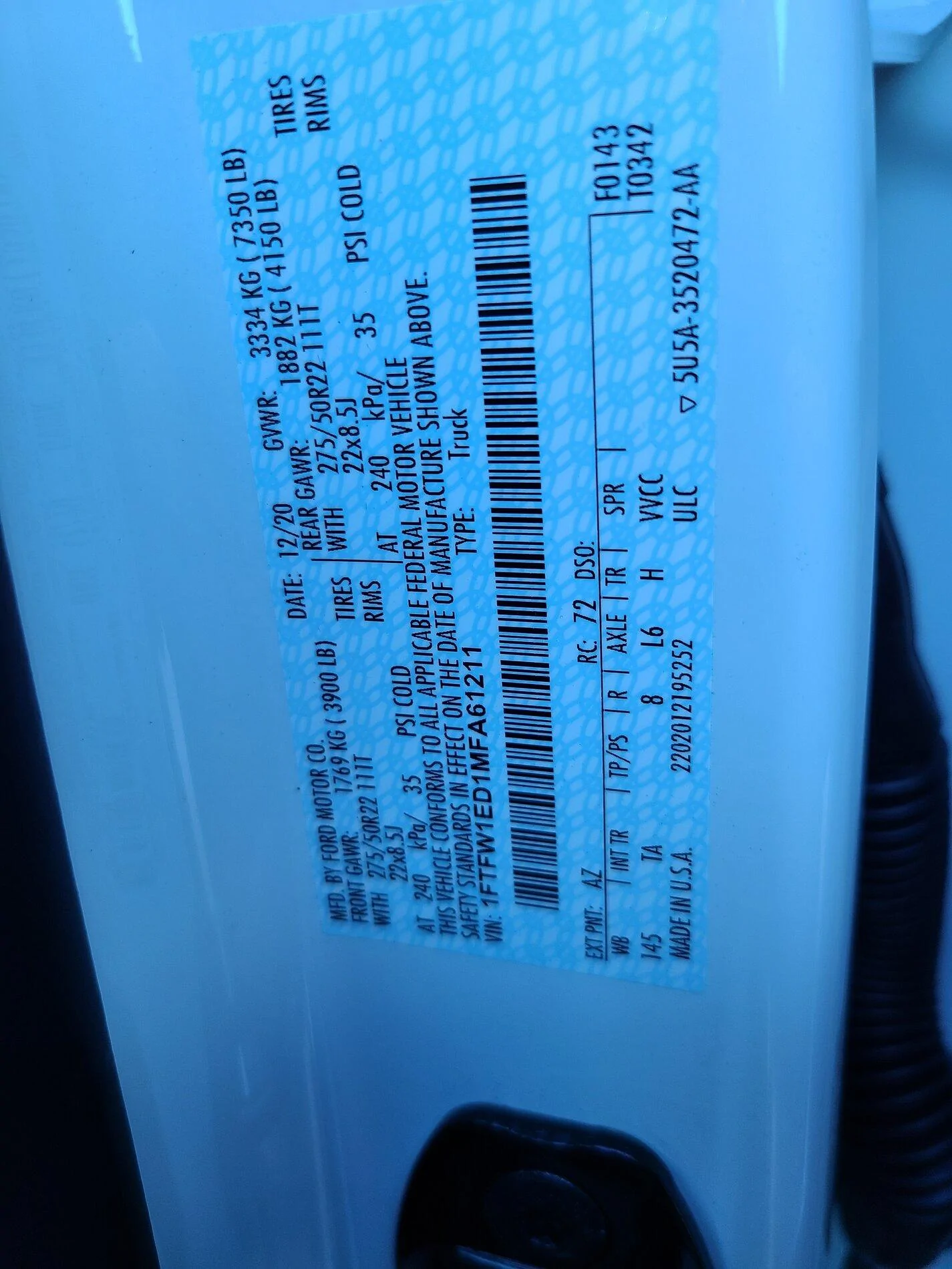 Ford F-150 Yet another Powerboost initial review (test drive) 20210117_095100