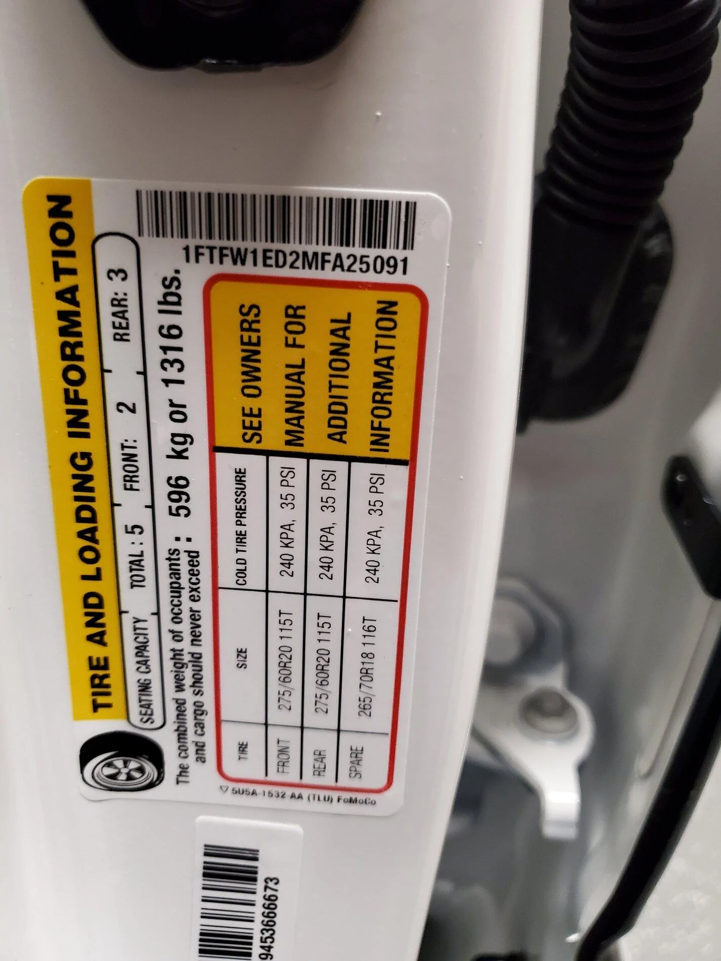 Ford F-150 5,000 LB. max for warranty without tow package? 20210117_192043