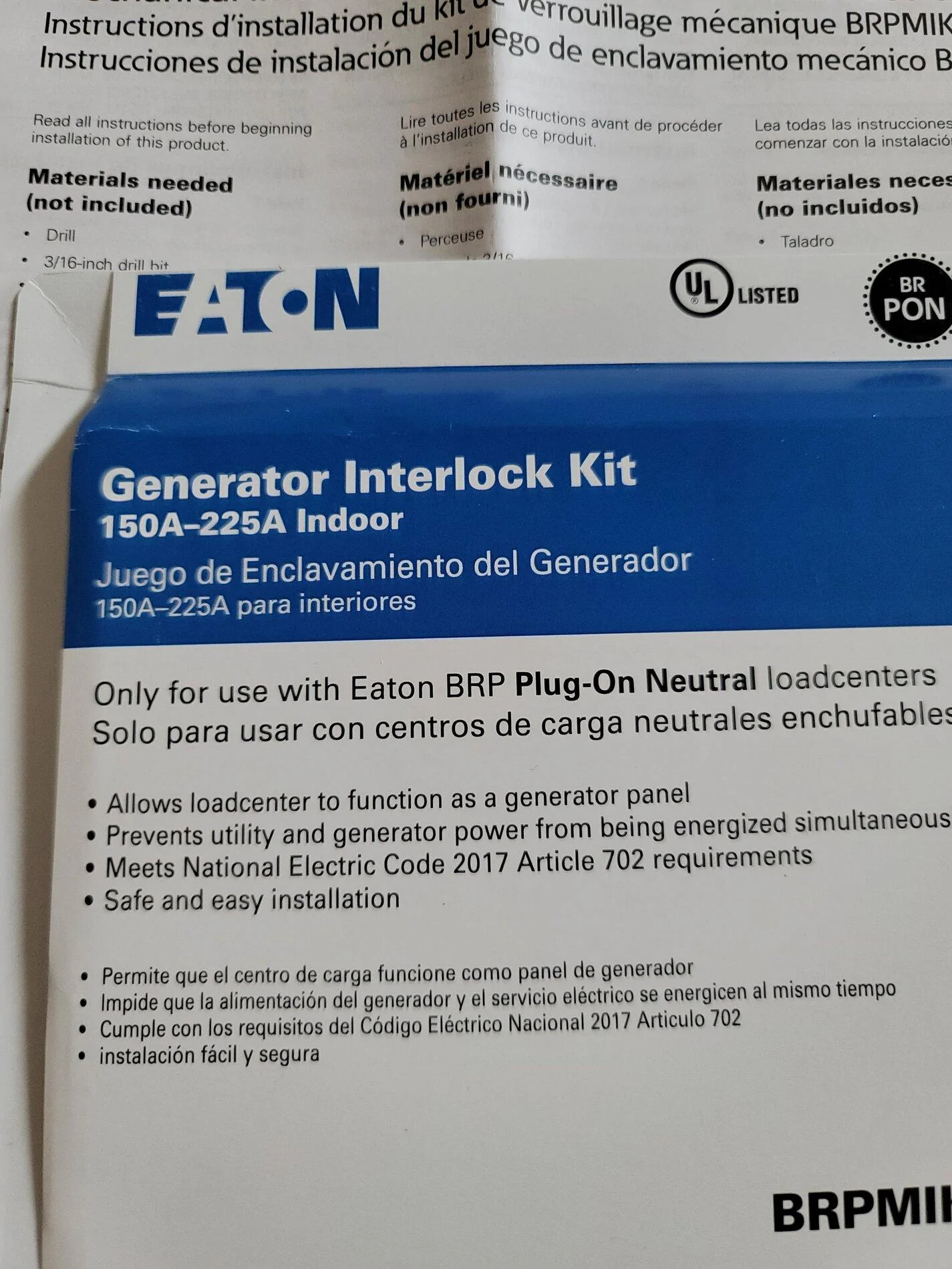 Ford F-150 Installed Transfer Switch in House 20210121_123126[1]