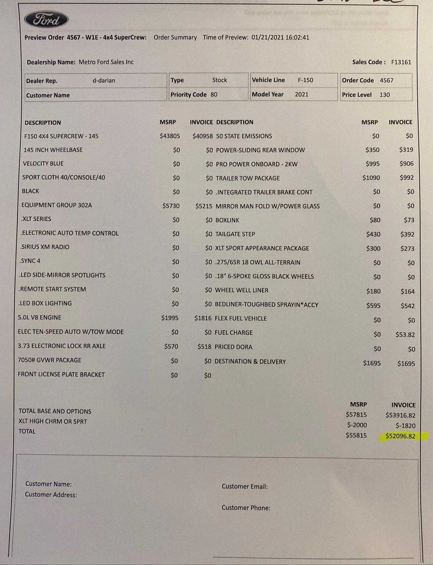 Ford F-150 2021+ F-150 Orders Tracking List & Stats [Enter Yours!] 20210121_175237