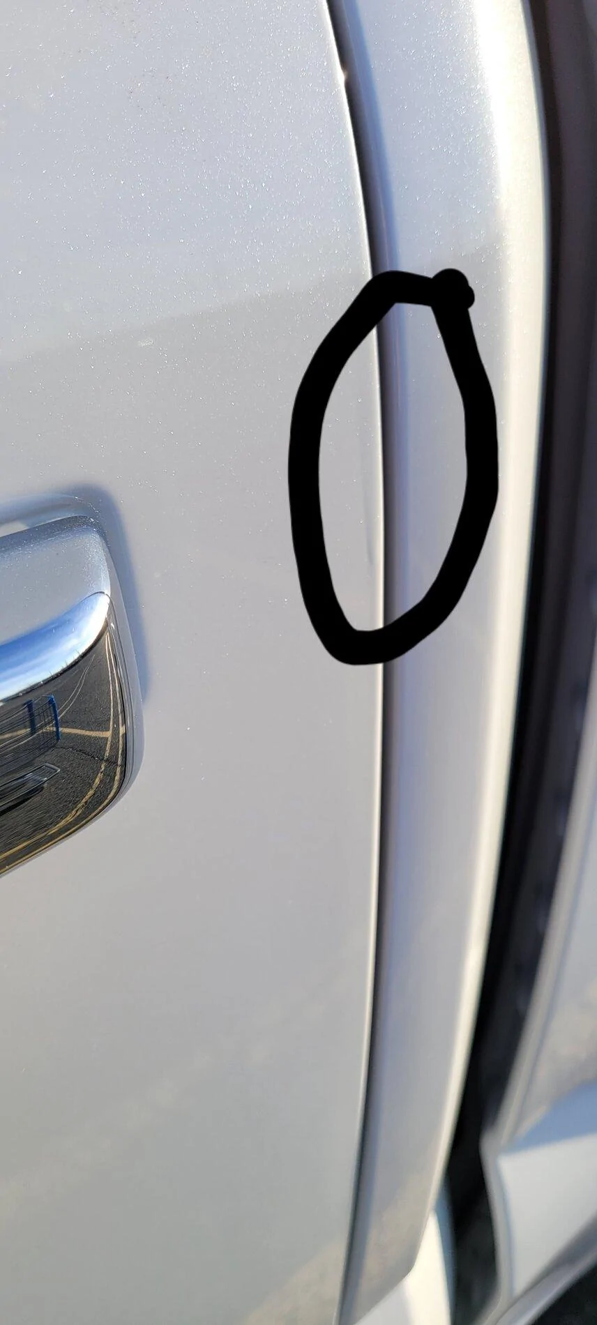 Ford F-150 Paint runs on door edges 20210315_181312