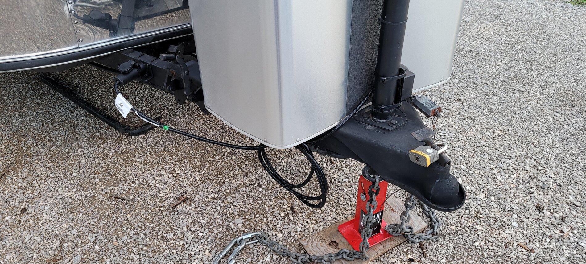 Ford F-150 Powerboost 7.2kW Towing Travel Trailer - First hookup and test results 20210328_184036