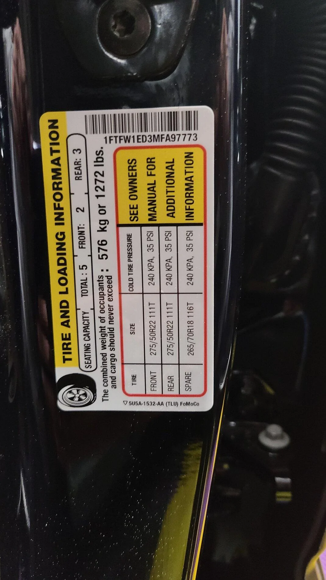 Ford F-150 Limited real world cargo numbers? 20210403_233100