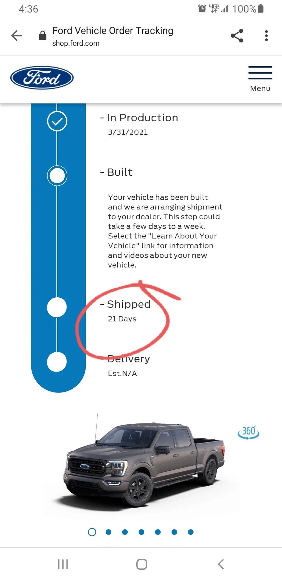 Ford F-150 Build W/ 3/29 20210412_163655