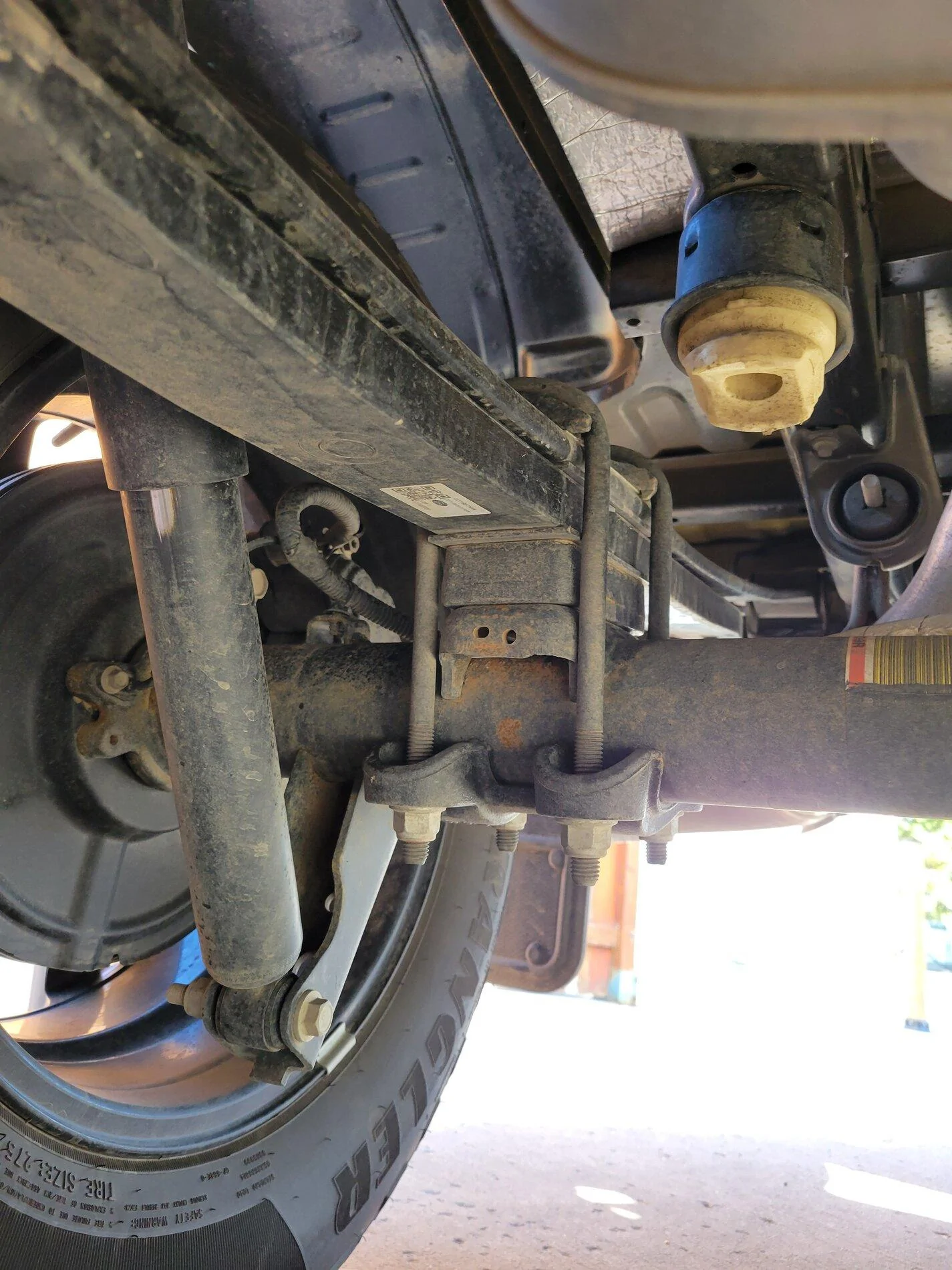 Ford F-150 Rust on rear end of 2021 F-150 -- any others? 20210420_172311