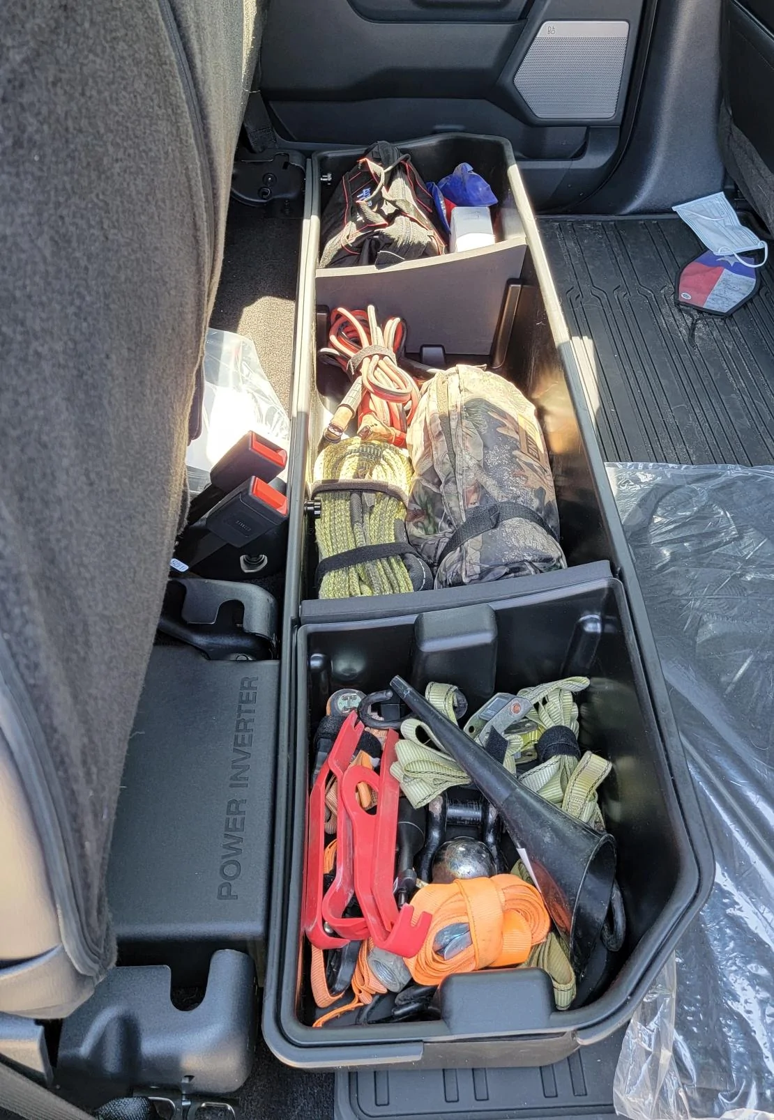 Ford F-150 Pretty pleased with the Oedro under seat storage system 20210421_154738