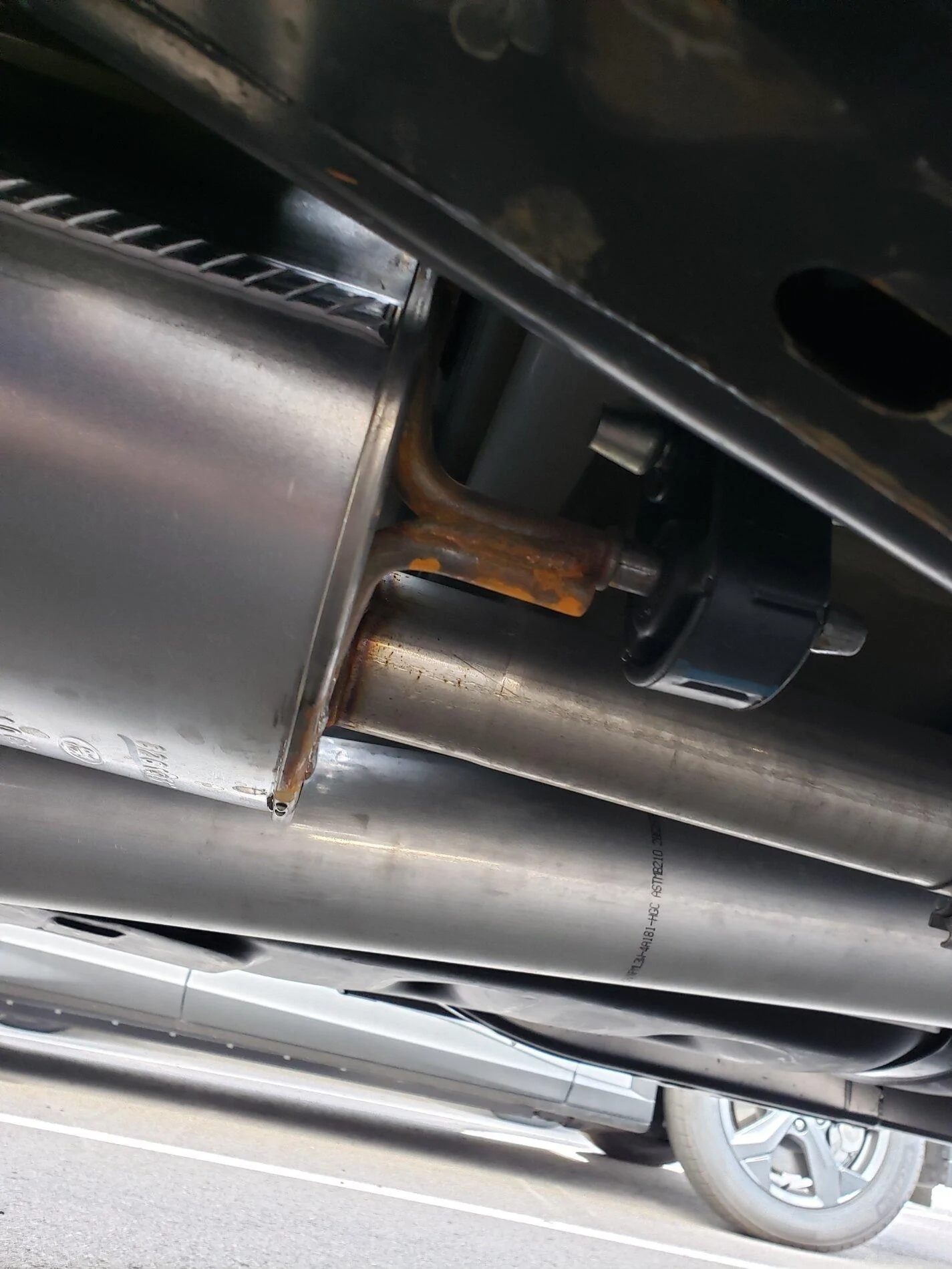 Ford F-150 Rust on rear end of 2021 F-150 -- any others? 20210501_092916