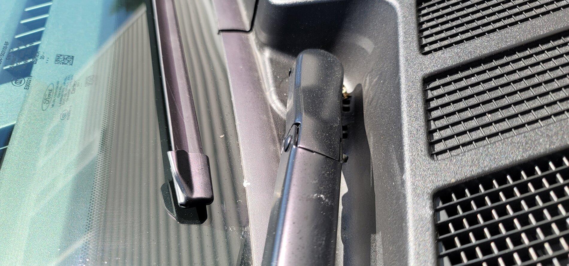 Ford F-150 Metal bits under windshield wipers...Yikes 20210622_111850