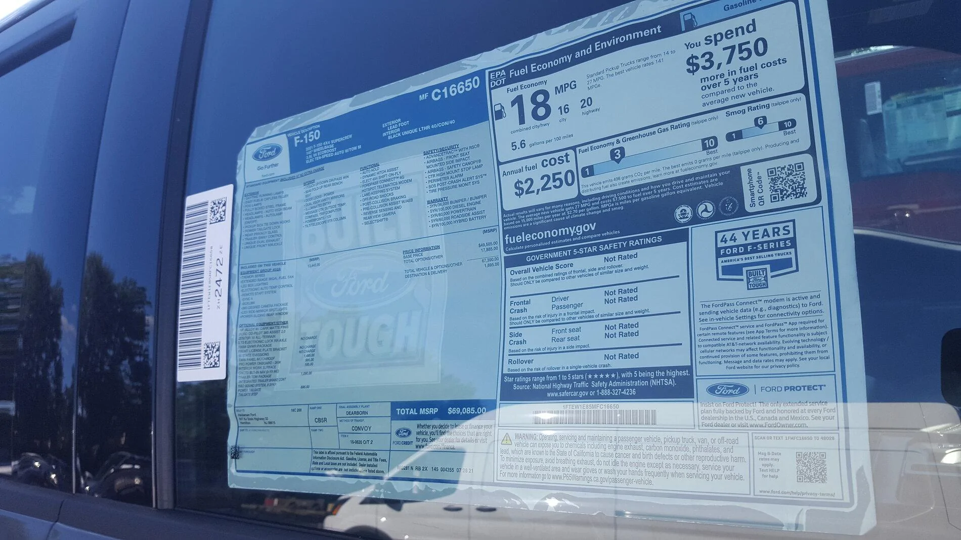 Ford F-150 Lead Foot Gray 2021 F-150 Tremor on dealer lot w/ pics 20210902_170819