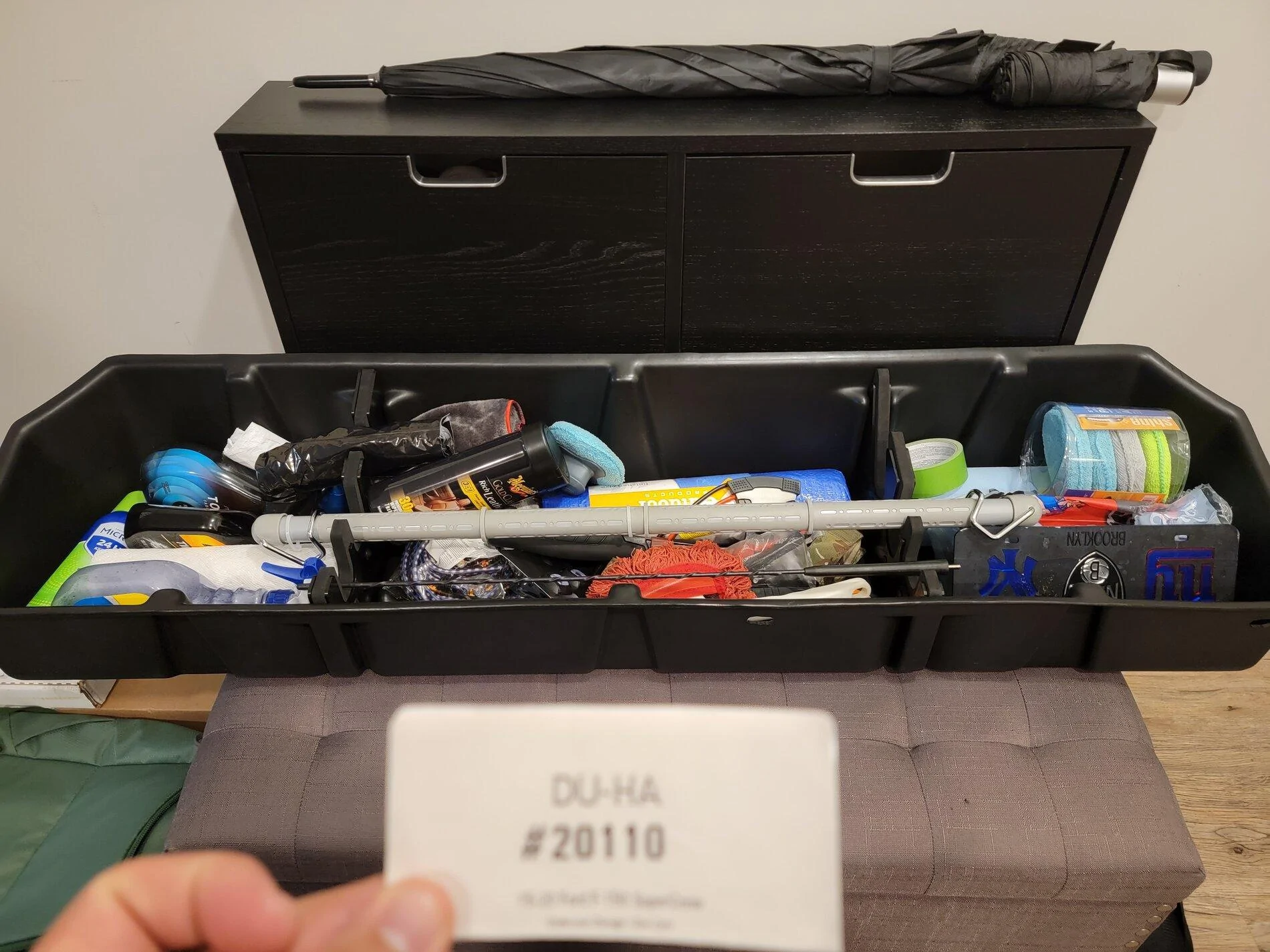 Ford F-150 Rifle rack for factory installed lockable underseat storage 20210922_180154