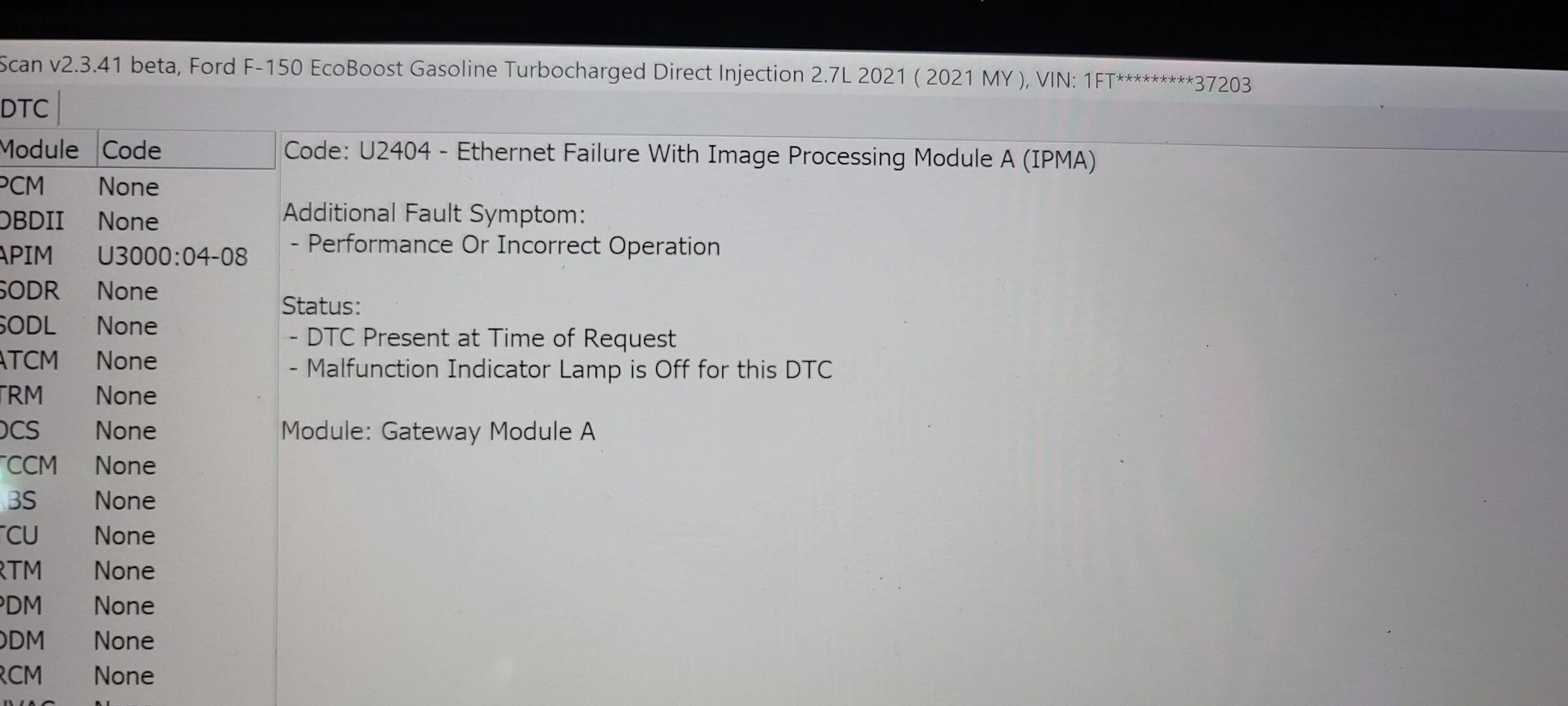 Ford F-150 2021+ F-150 FORScan List / Database / Spreadsheet 20211219_151253