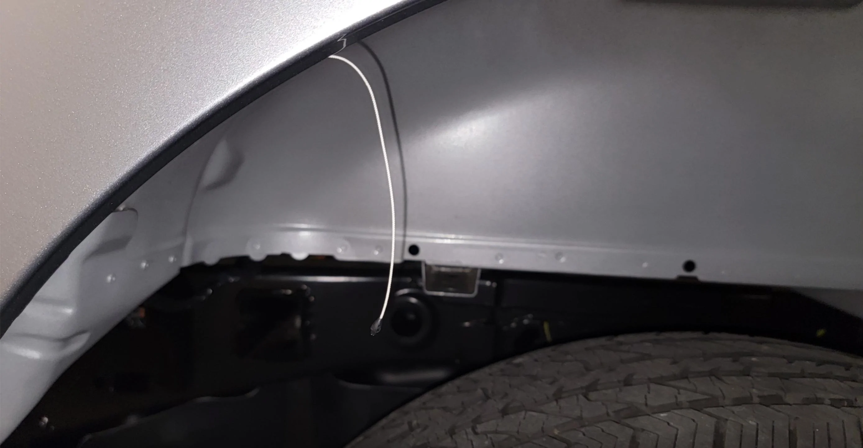 Ford F-150 String hanging in rear wheel well? 2022-06-17_00-59-41