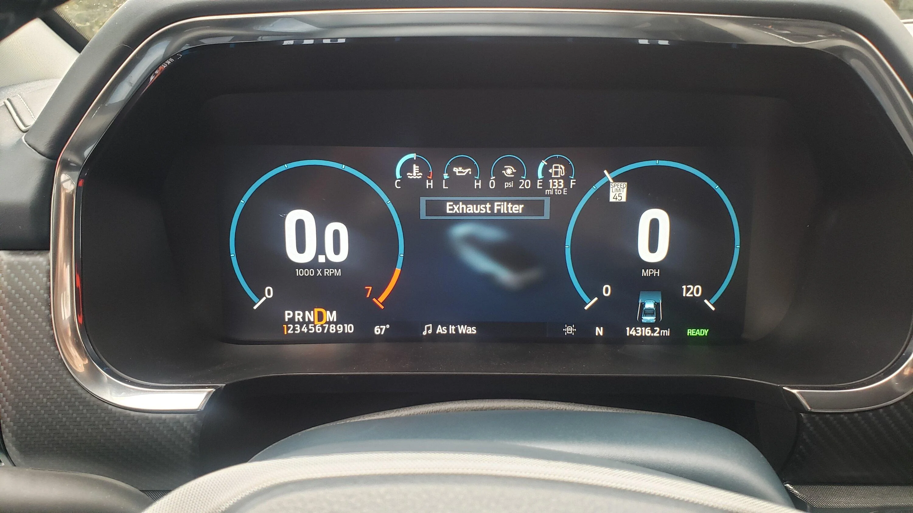 Ford F-150 After Instrument Panel Cluster Replacement, Get "Exhaust Filter" on My View?!? 2022-10-25 16.07.59