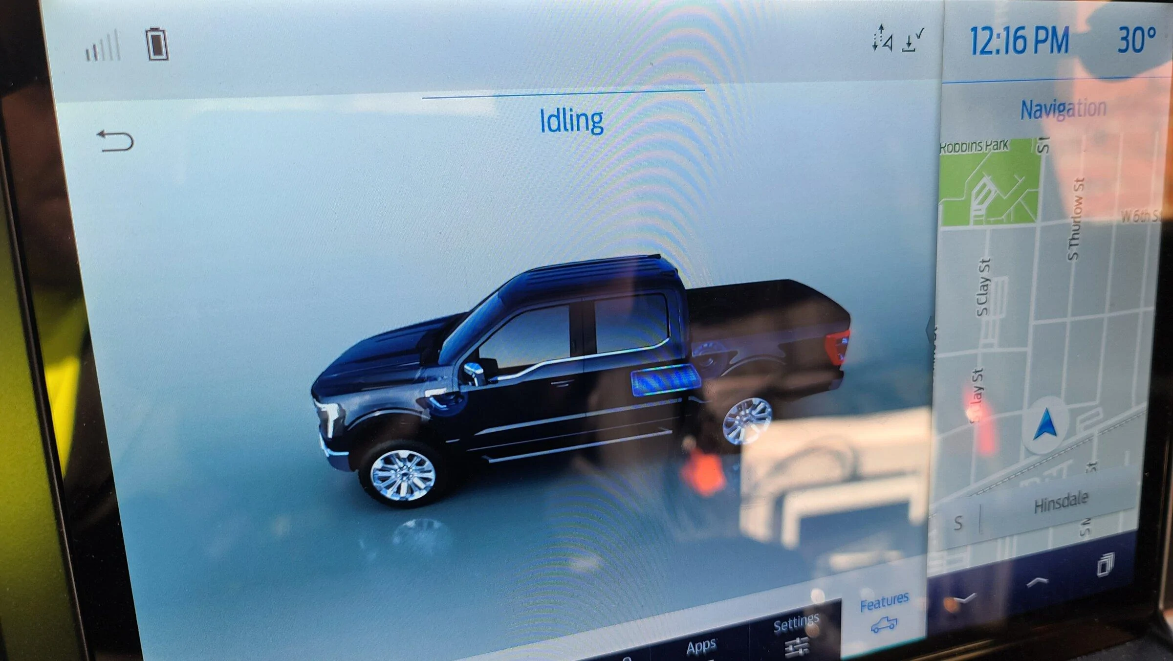 Ford F-150 Where to see Battery Charge Level indicator? 20220209_121716