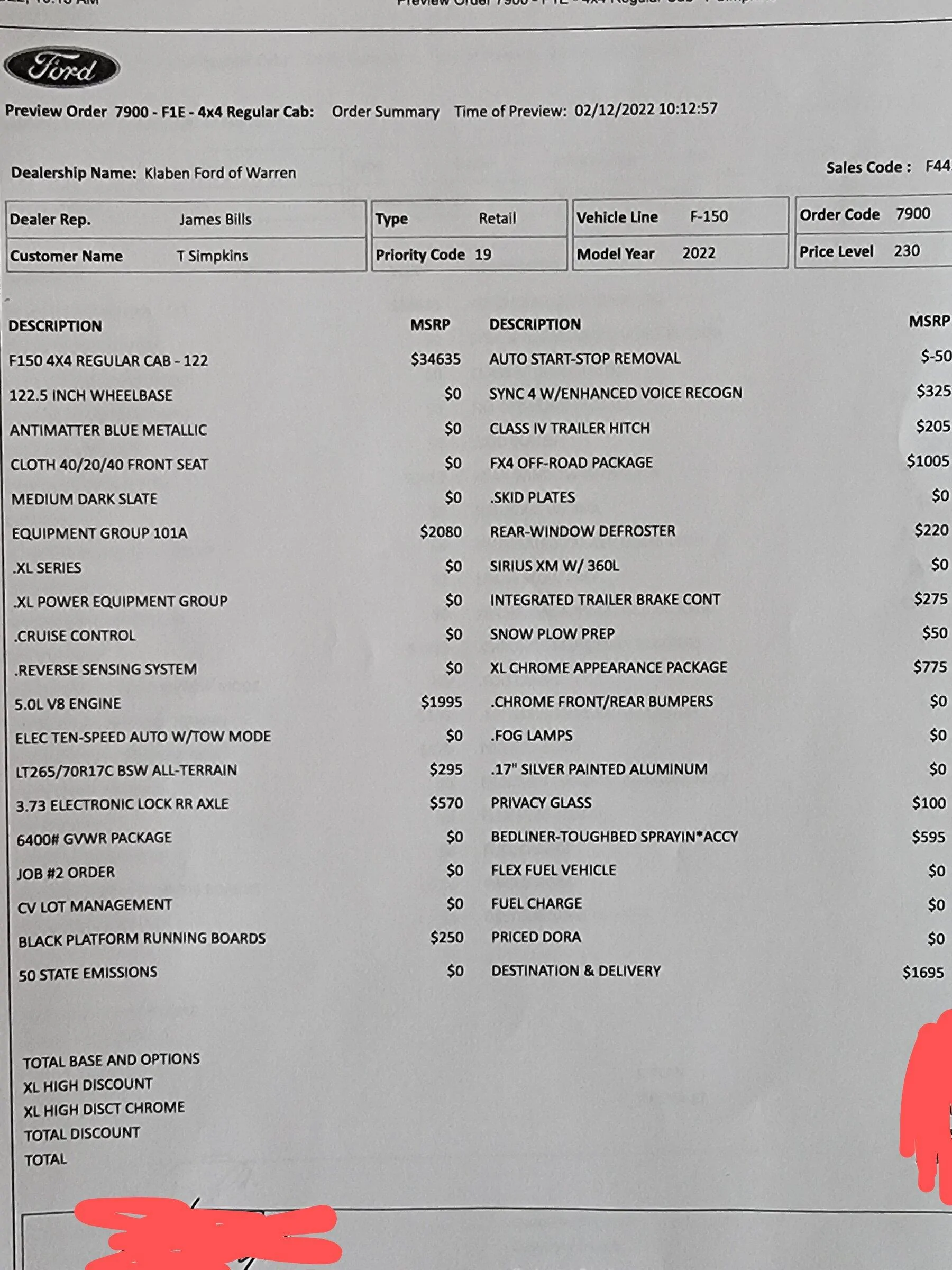 Ford F-150 No F-150 Scheduling Next Week (2/21/22) 20220212_132857~2