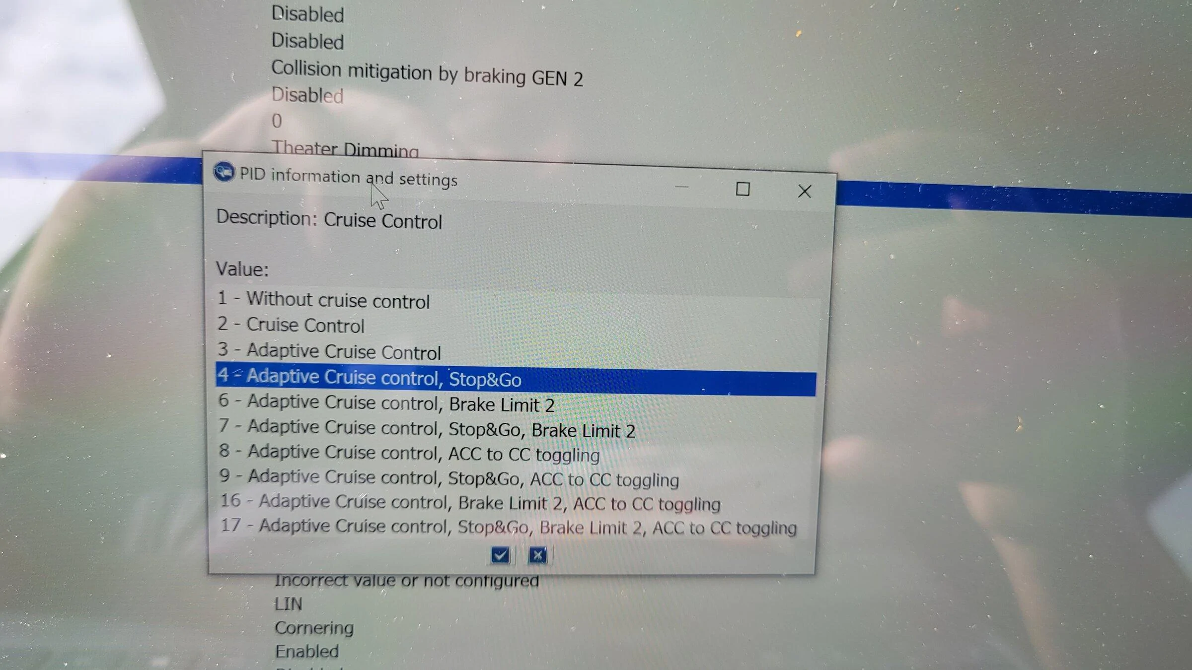 Ford F-150 FORSCAN cruise control programming 20220308_095957