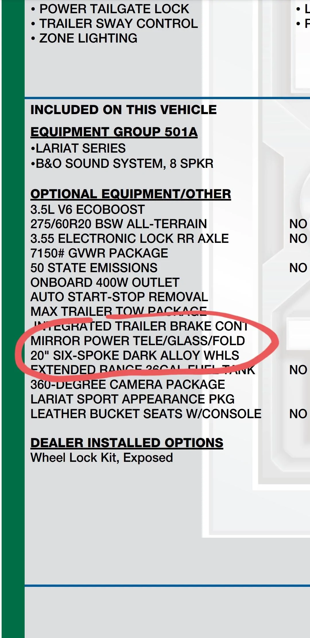 Ford F-150 Full tow package without extended mirrors 20220605_095608