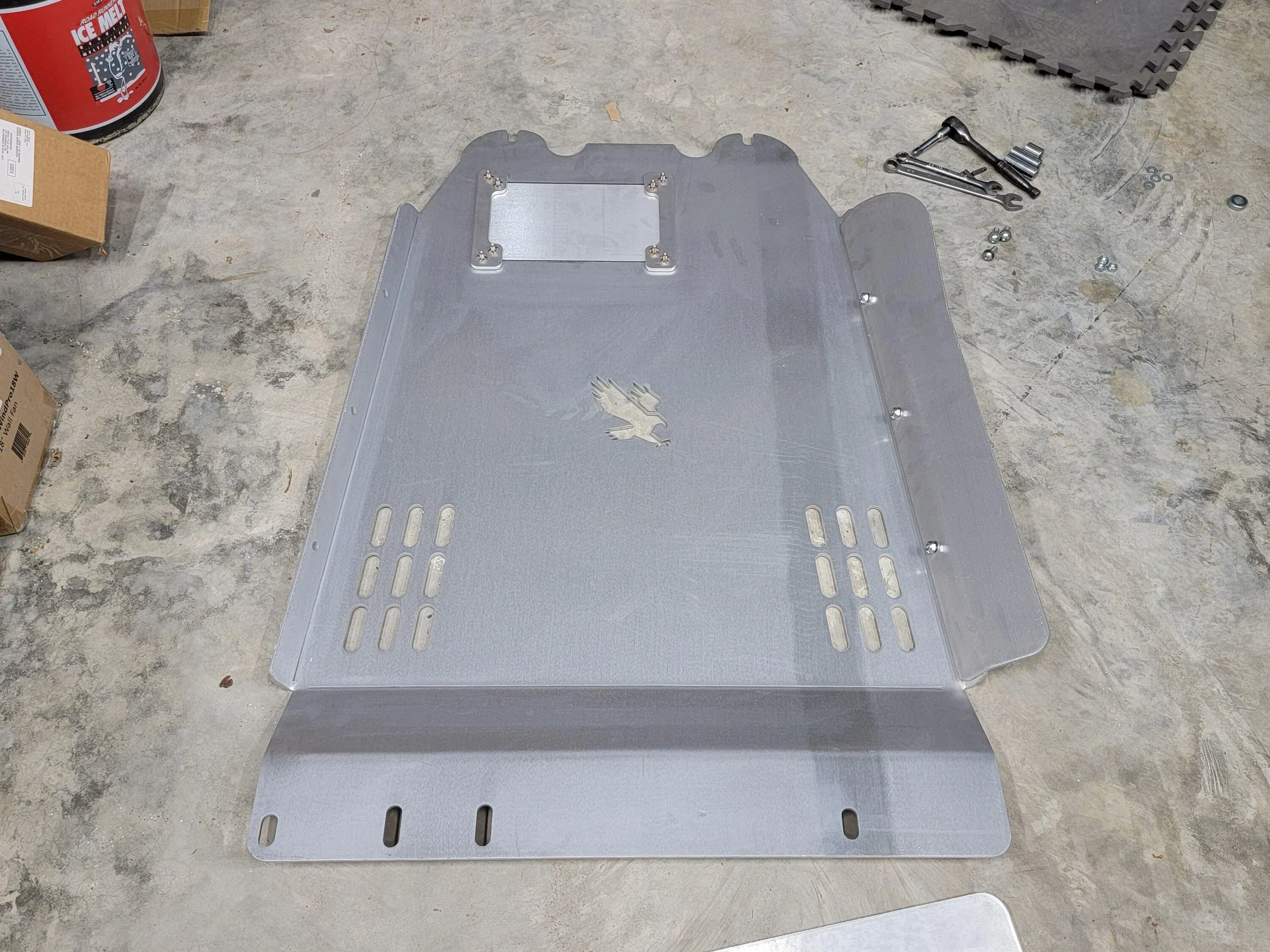 Ford F-150 Talons Garage New Powerboost Skid Plate 20220806_092231
