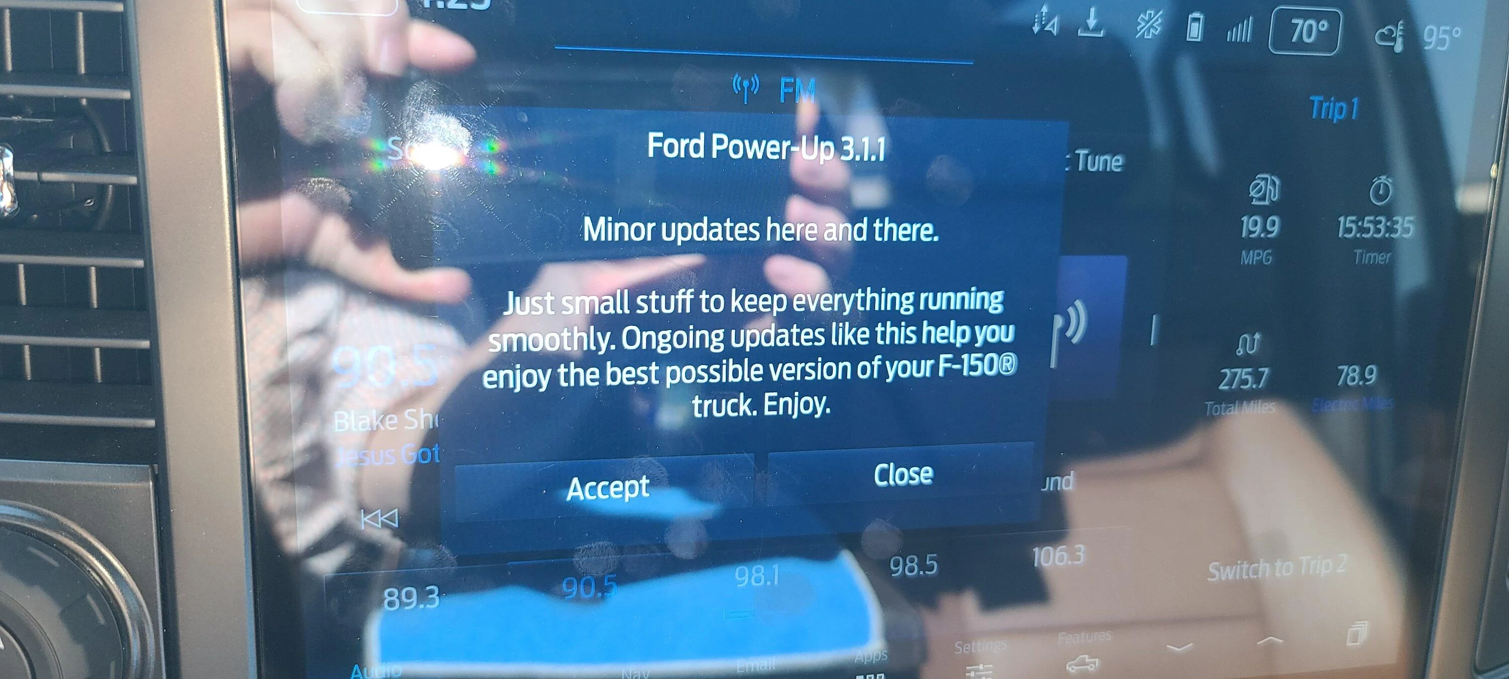 Ford F-150 Just received the 3.5.2 update 20220914_162317