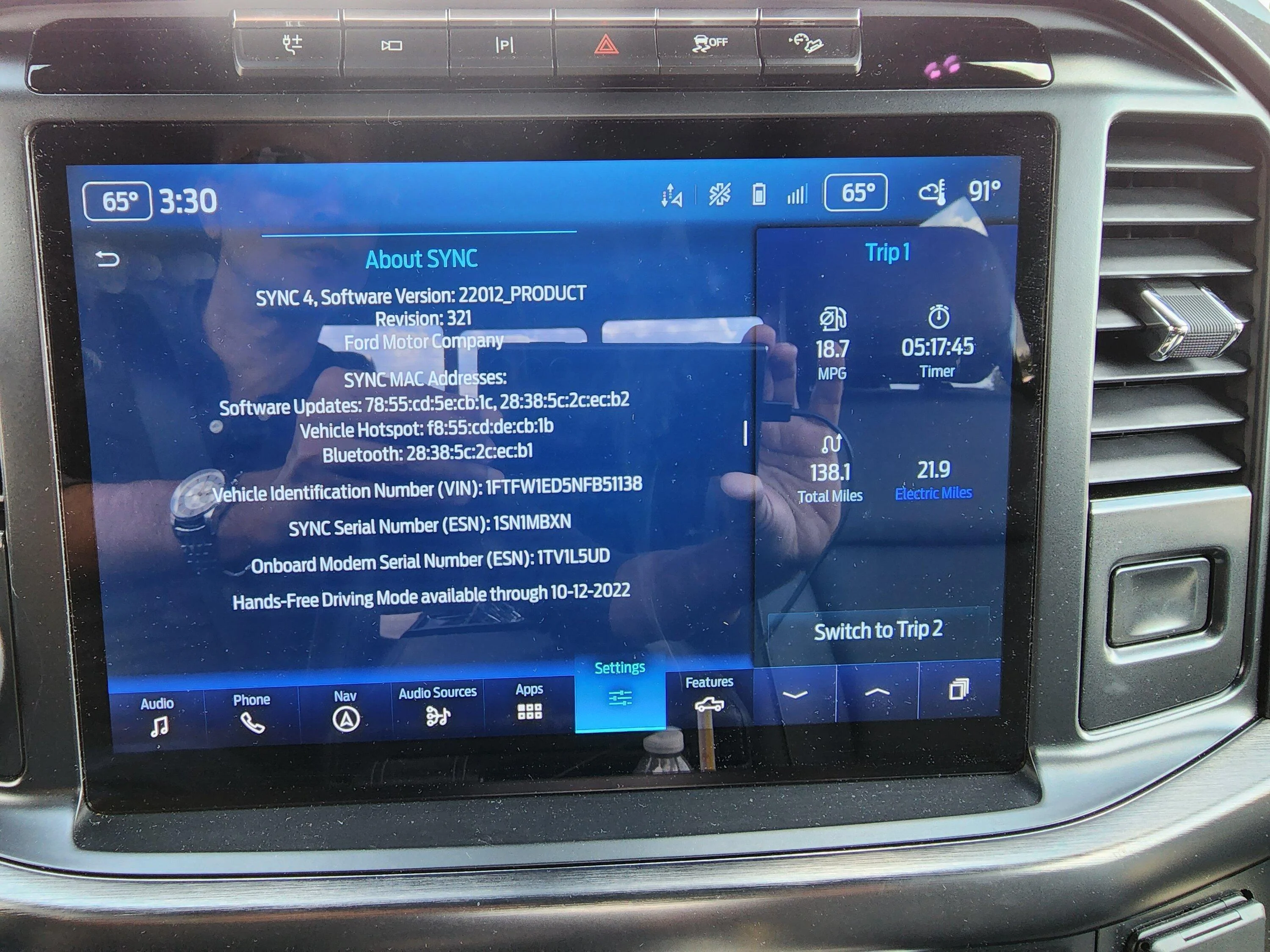 Ford F-150 Blue Cruise Stopped working all the Sudden? 20220915_153054