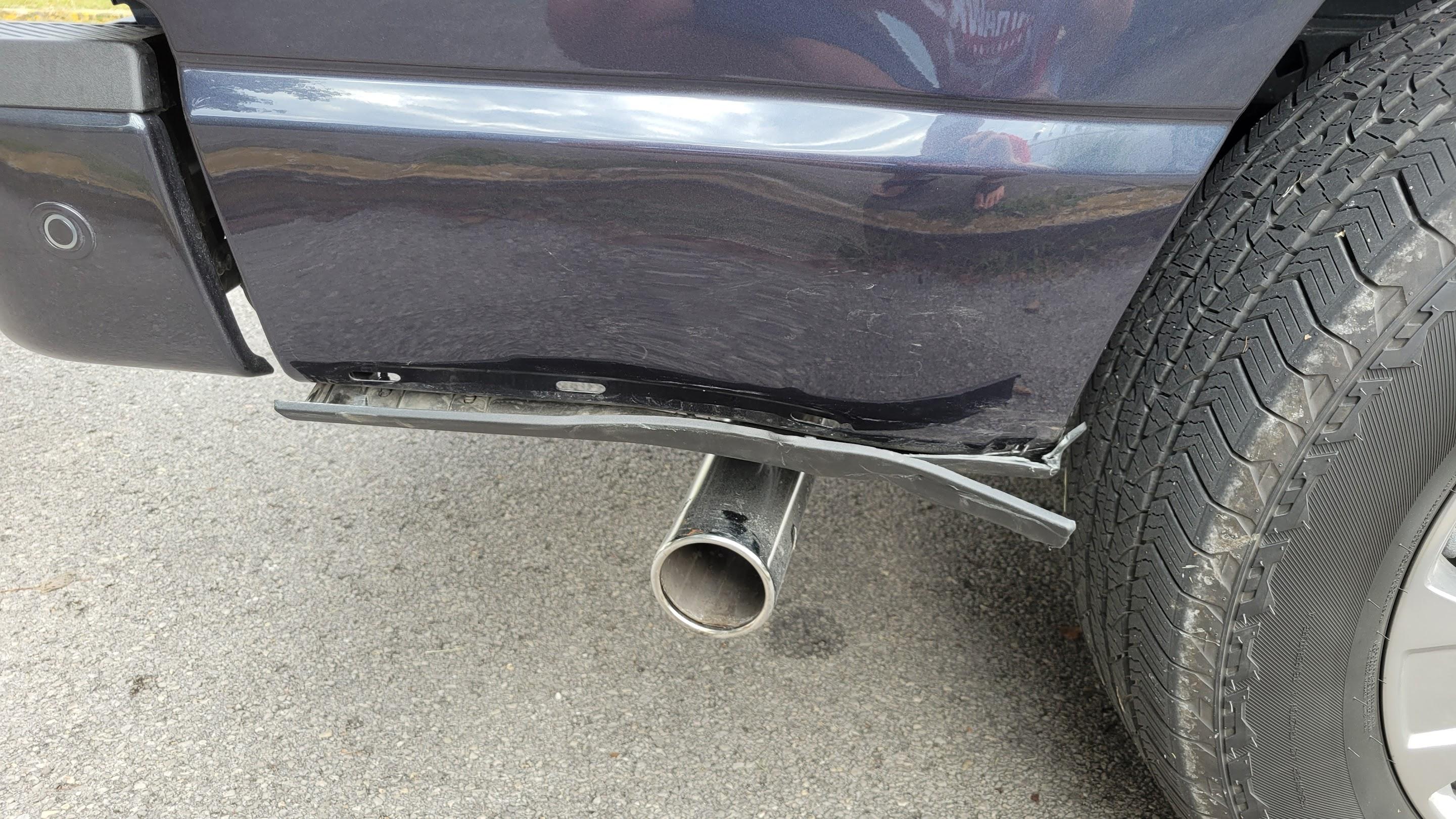 Ford F-150 New Truck Quarter Panel Damage 20220917_084915