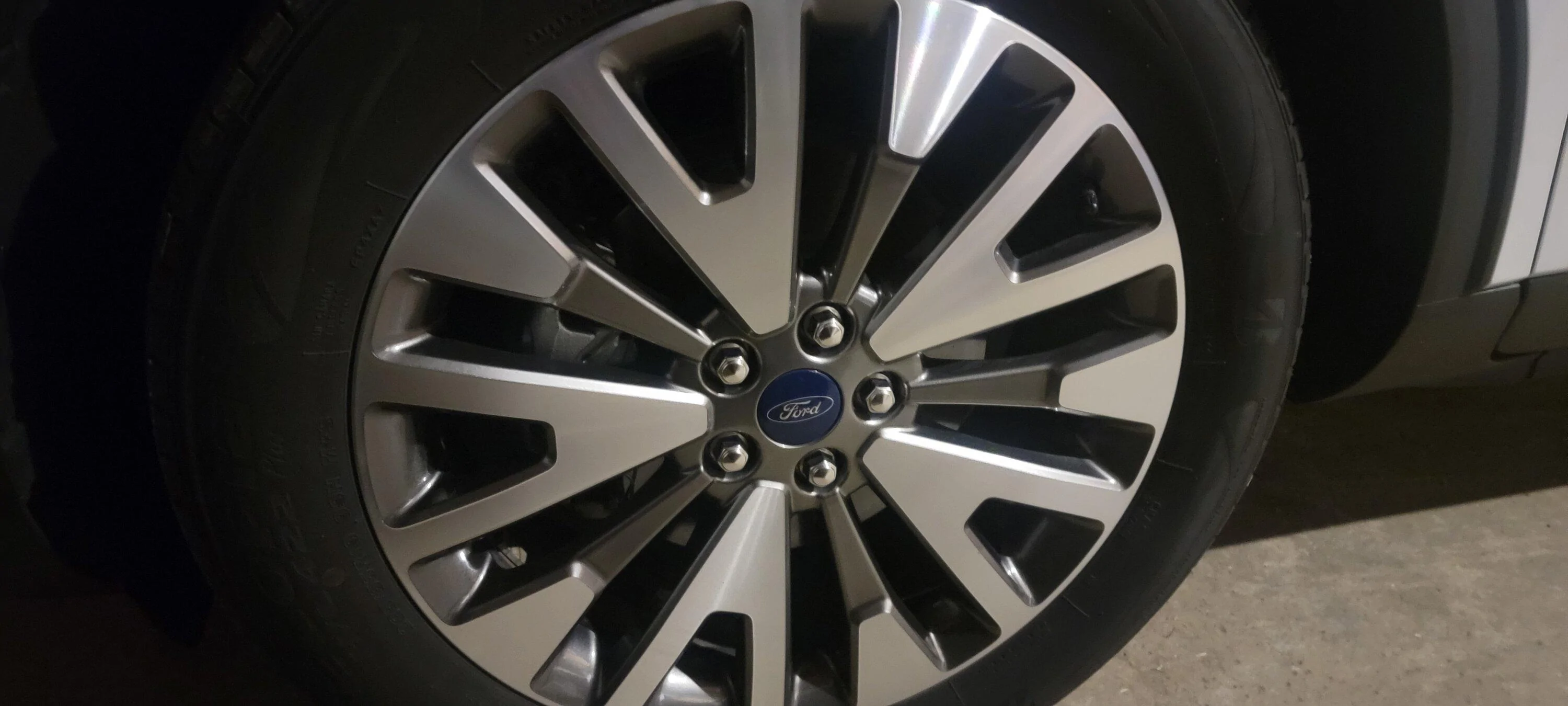 Ford F-150 Anyone Paint Stock Platinum Wheels? 20221002_223729