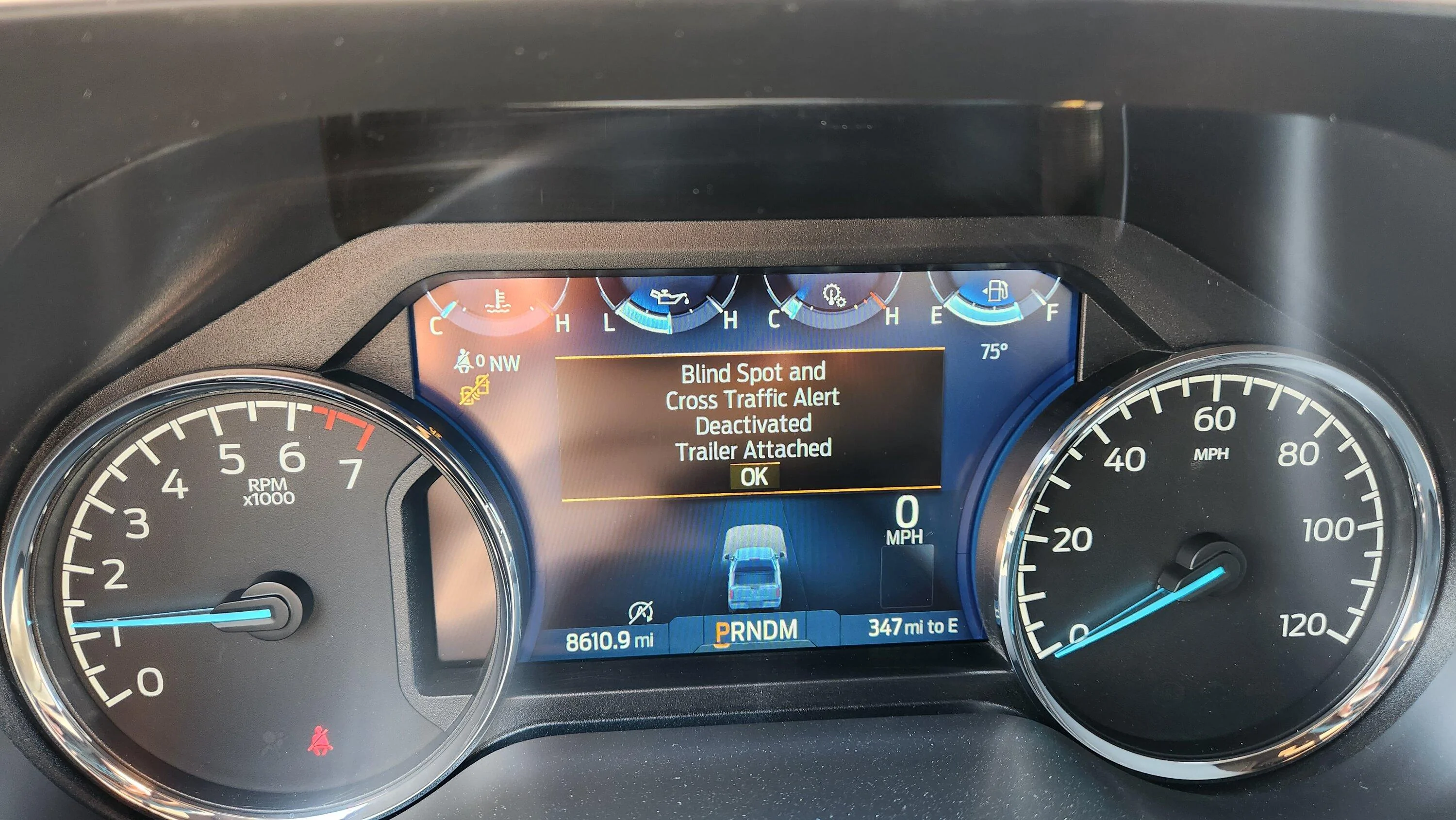 Ford F-150 Can the Cross Traffic Warning be disabled? 20221011_141831