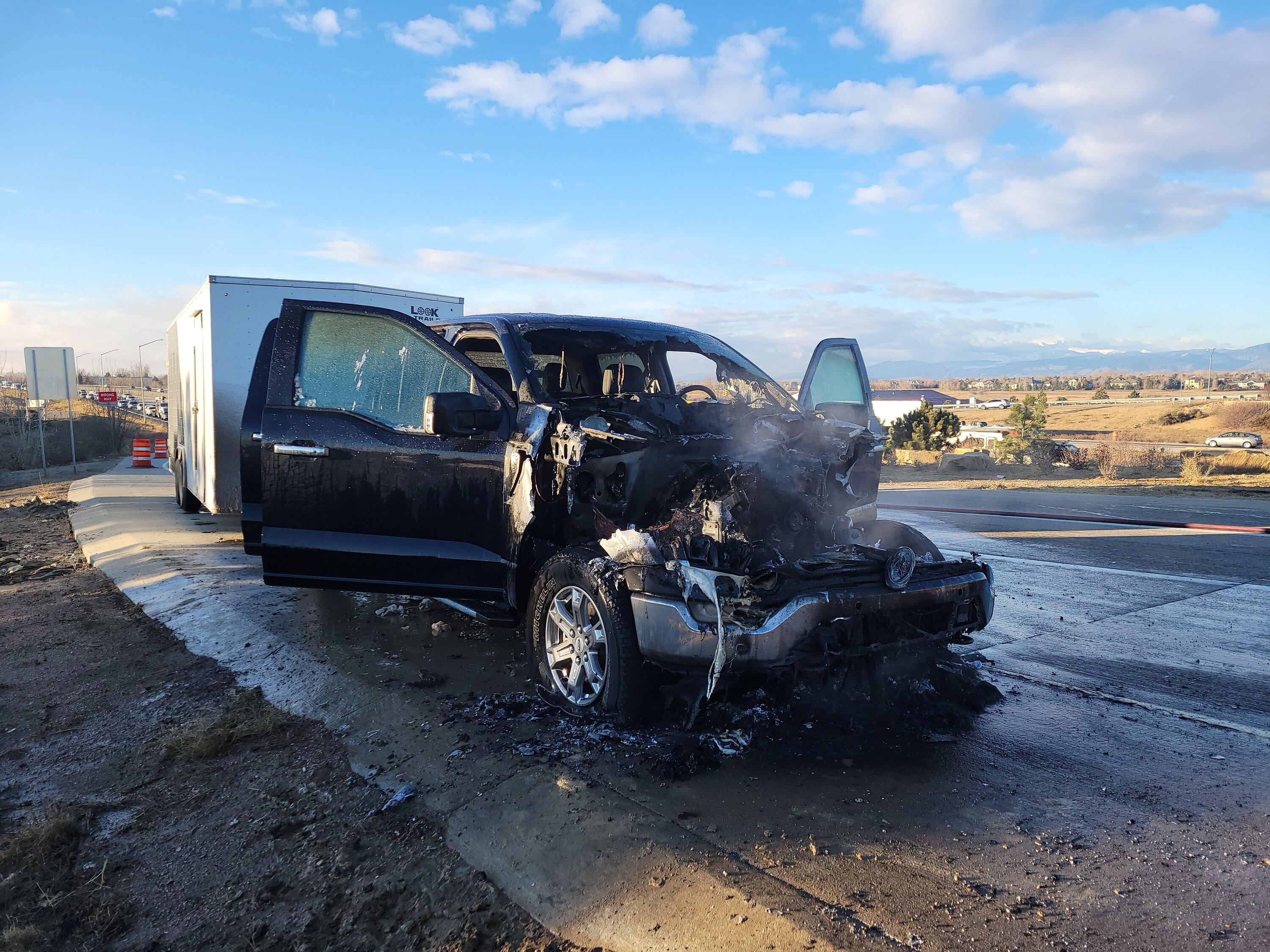 Ford F-150 My 2021 F150 EcoBoost burned down while driving it 20221115_074458