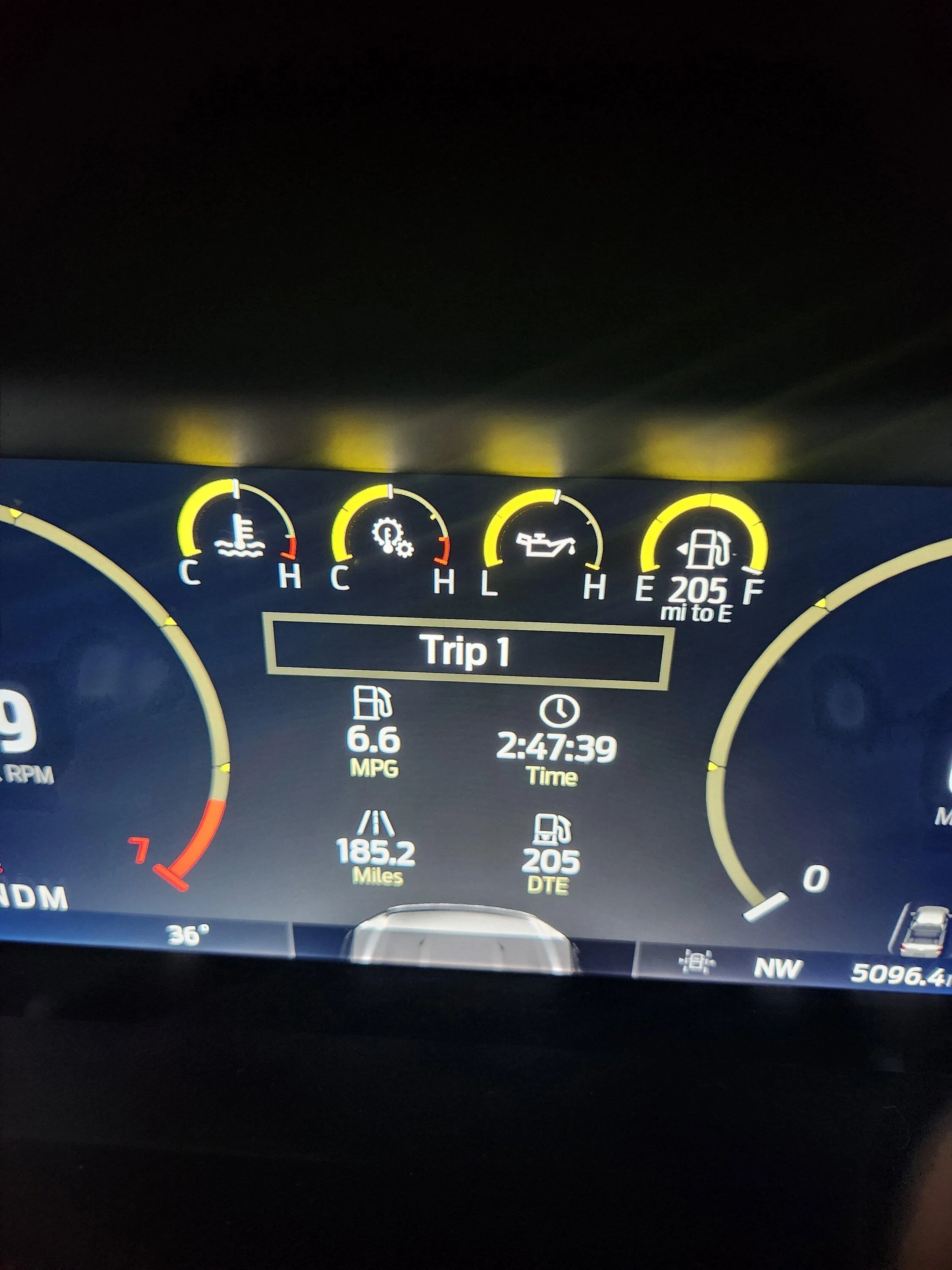 Ford F-150 MPG drop towing small trailer 20221119_001436