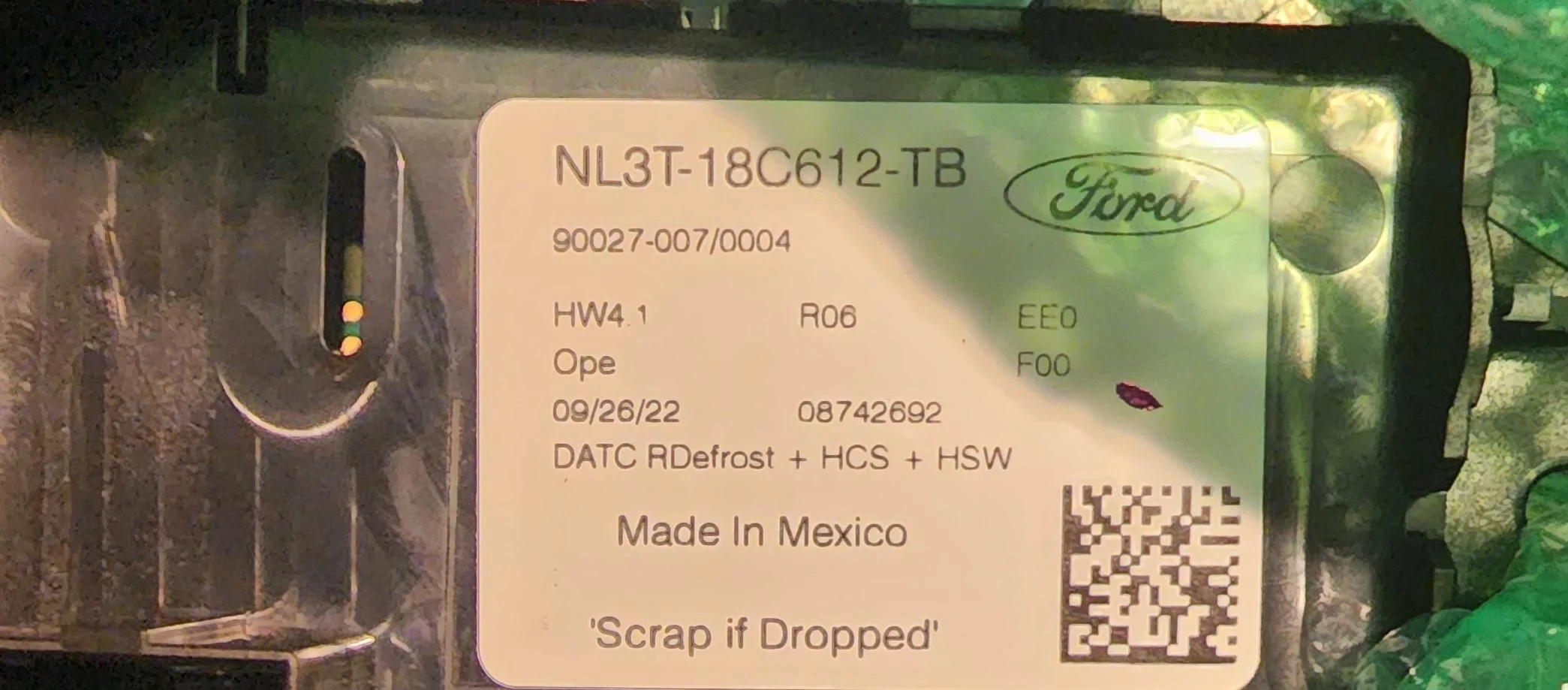 Ford F-150 Temperature readout showing in HVAC control knobs for 2023 F-150? 20221207_103710